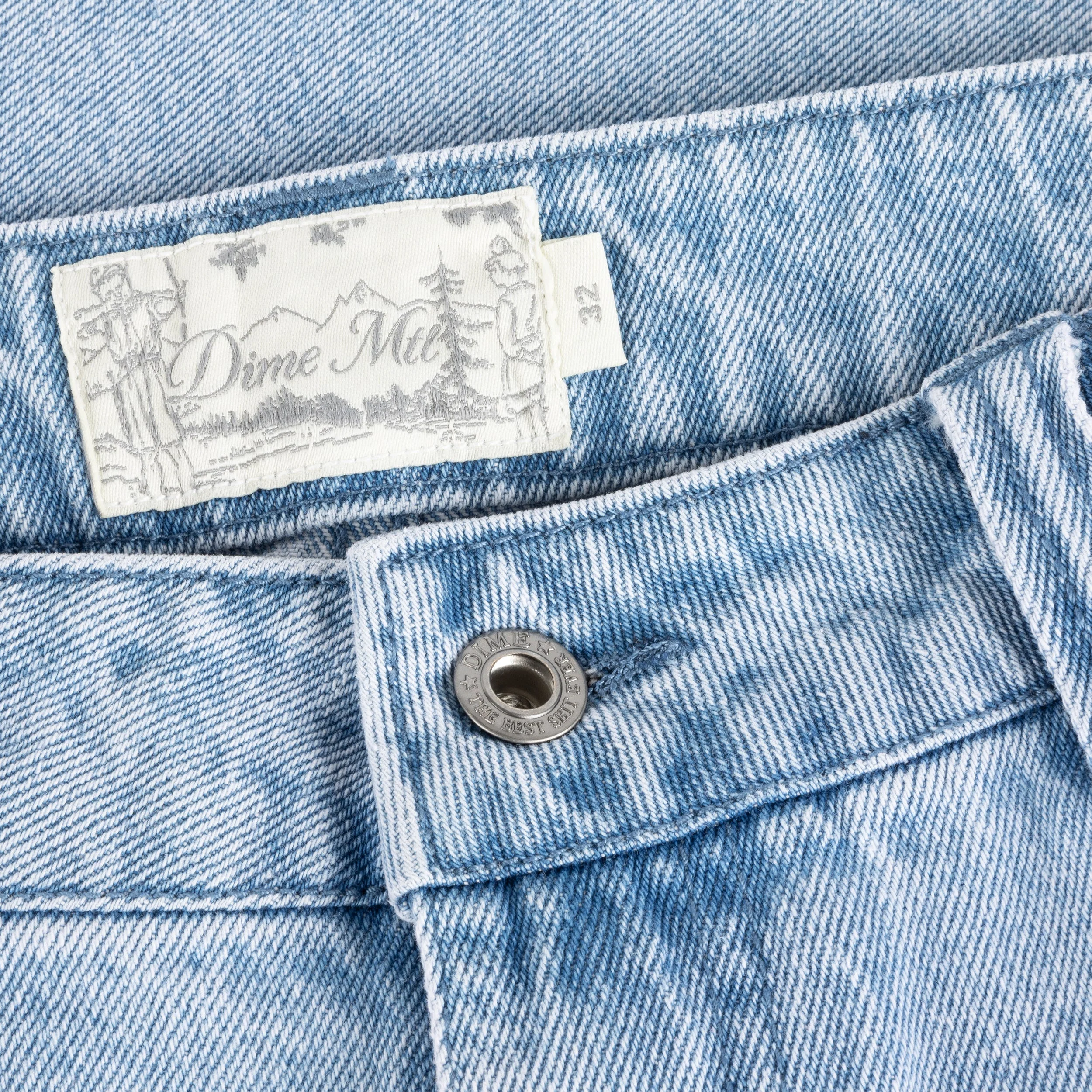 Classic Denim Shorts, Blue Washed - Image 3