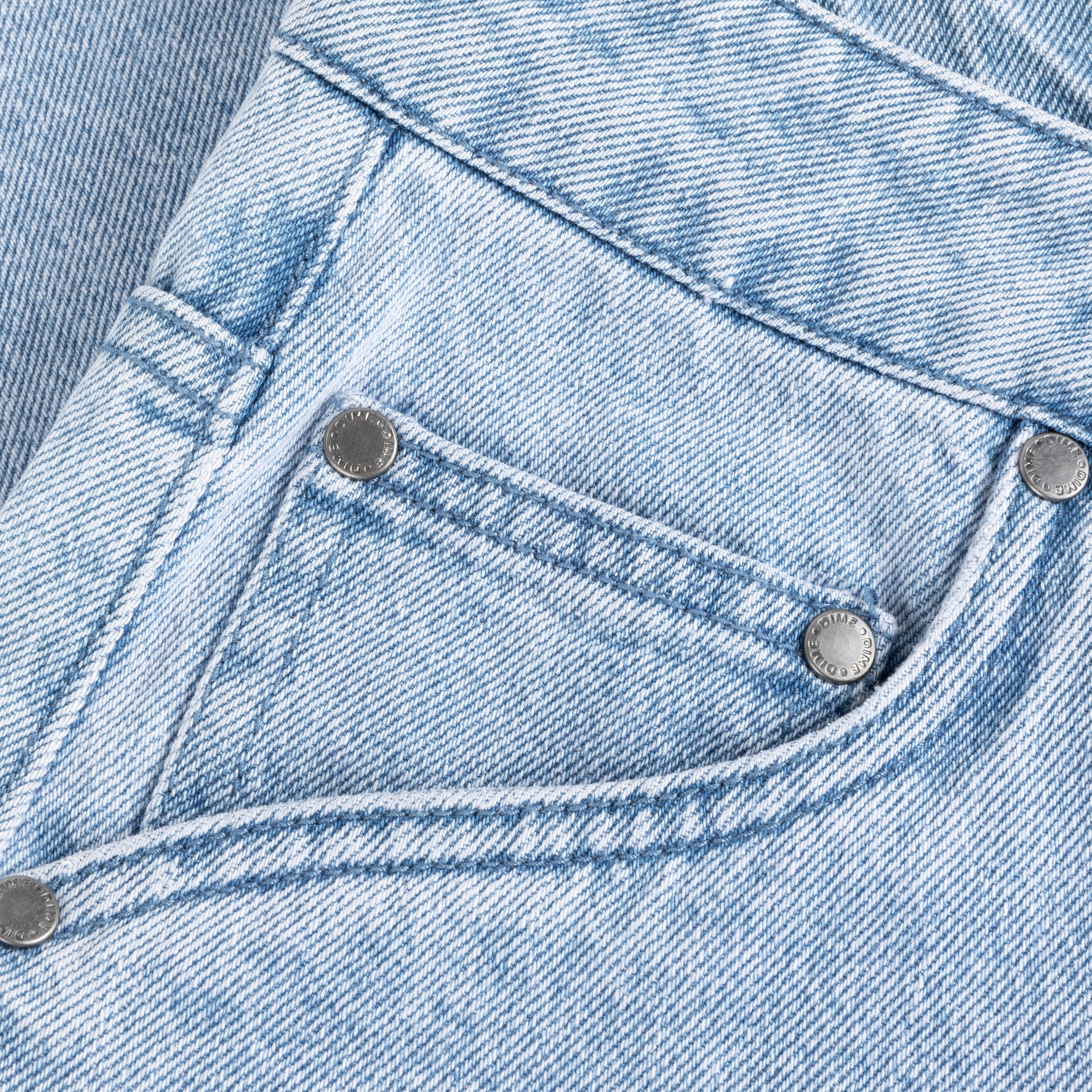 Classic Denim Shorts, Blue Washed - Image 4