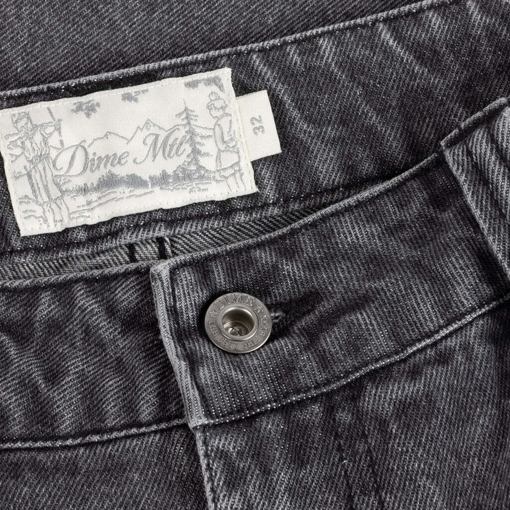 Classic Denim Shorts, Faded Black - Image 2