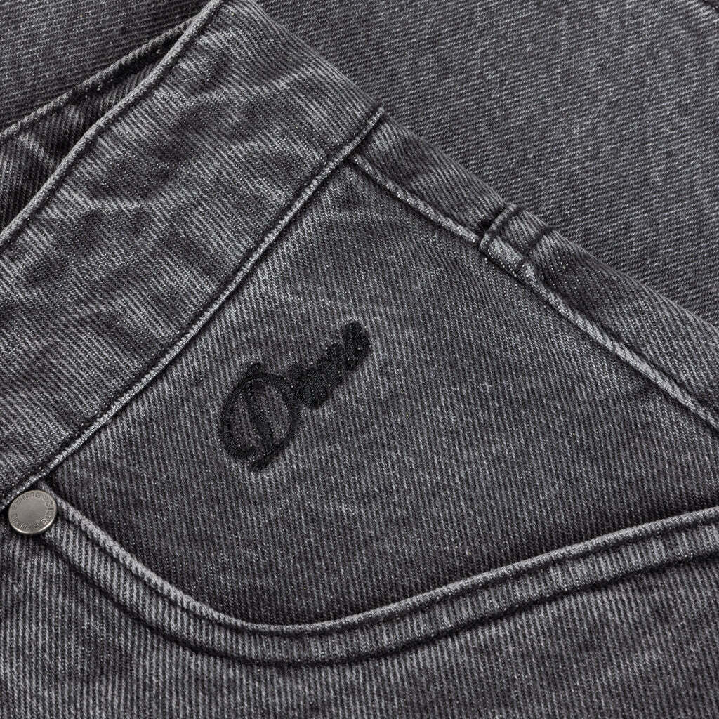 Classic Denim Shorts, Faded Black - Image 3