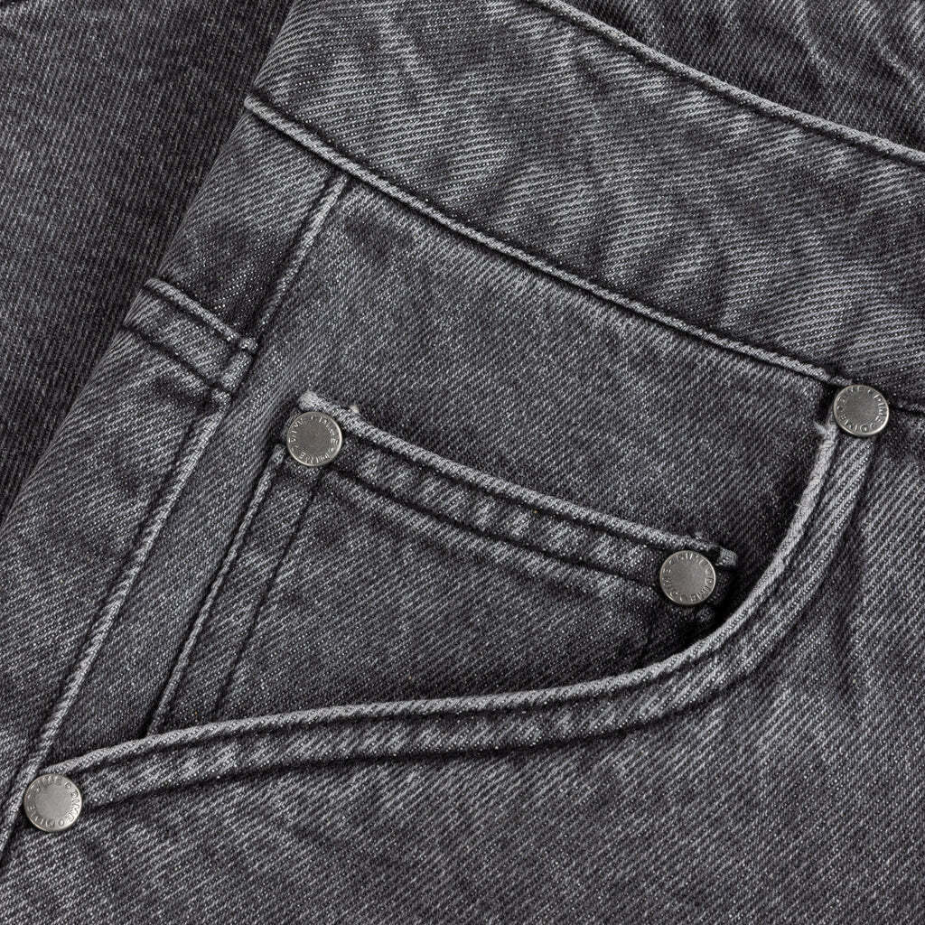 Classic Denim Shorts, Faded Black - Image 4