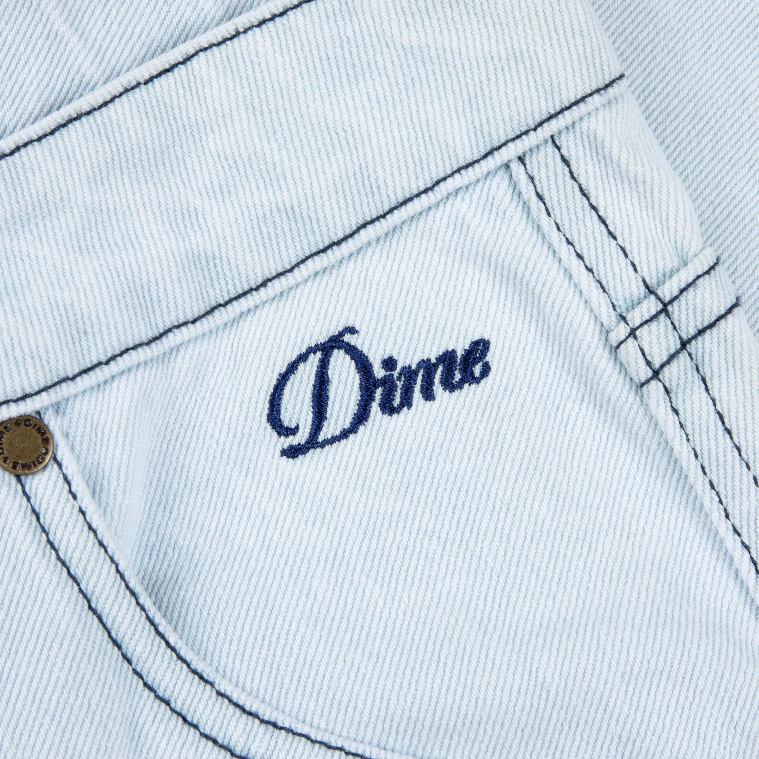 Classic Denim Shorts, Faded Blue - Image 2