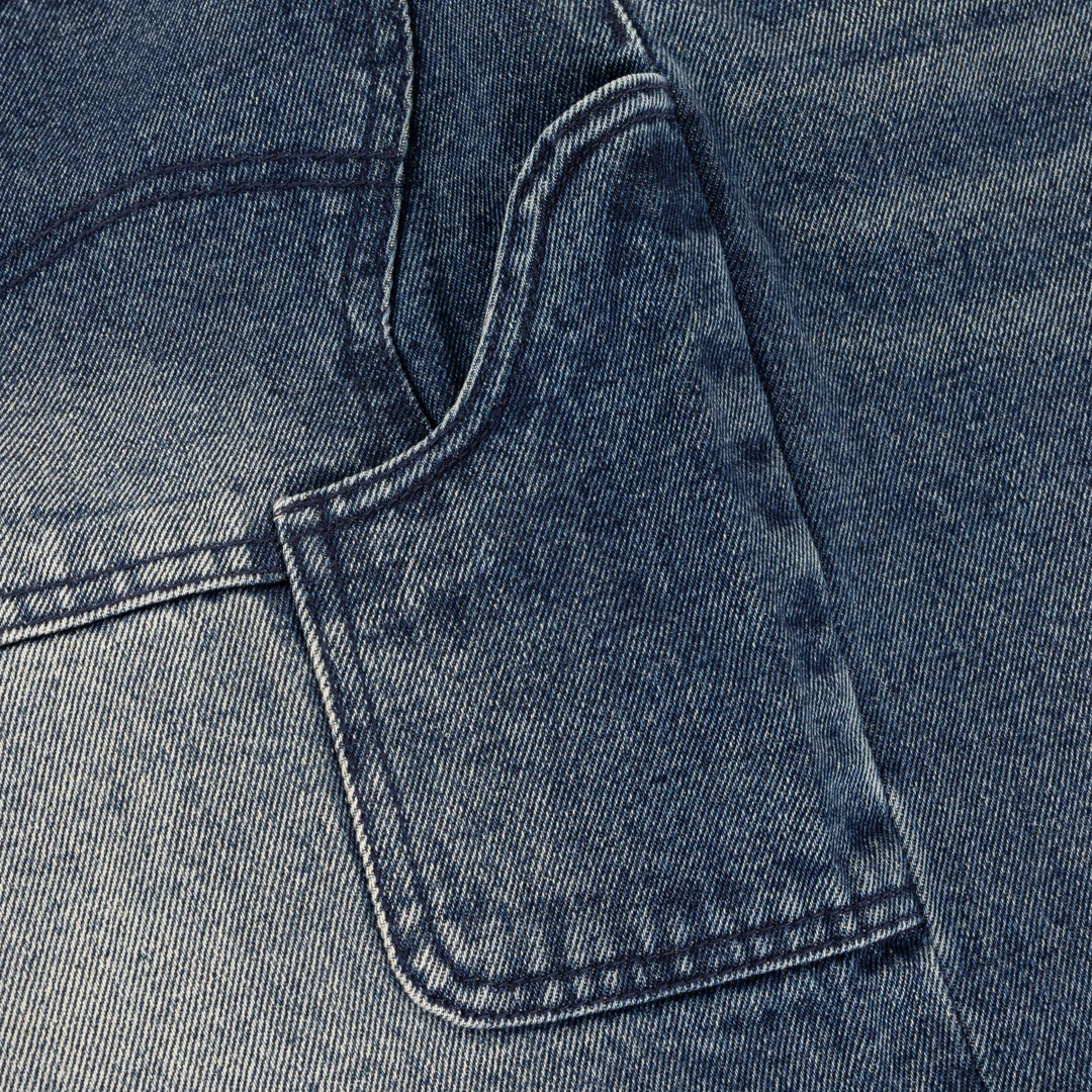 Classic Denim Shorts, Faded Indigo - Image 5