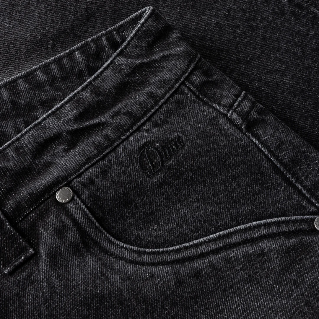 Classic Denim Shorts, Sandblasted Black - Image 3