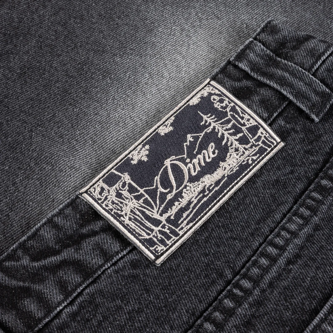 Classic Denim Shorts, Sandblasted Black - Image 4