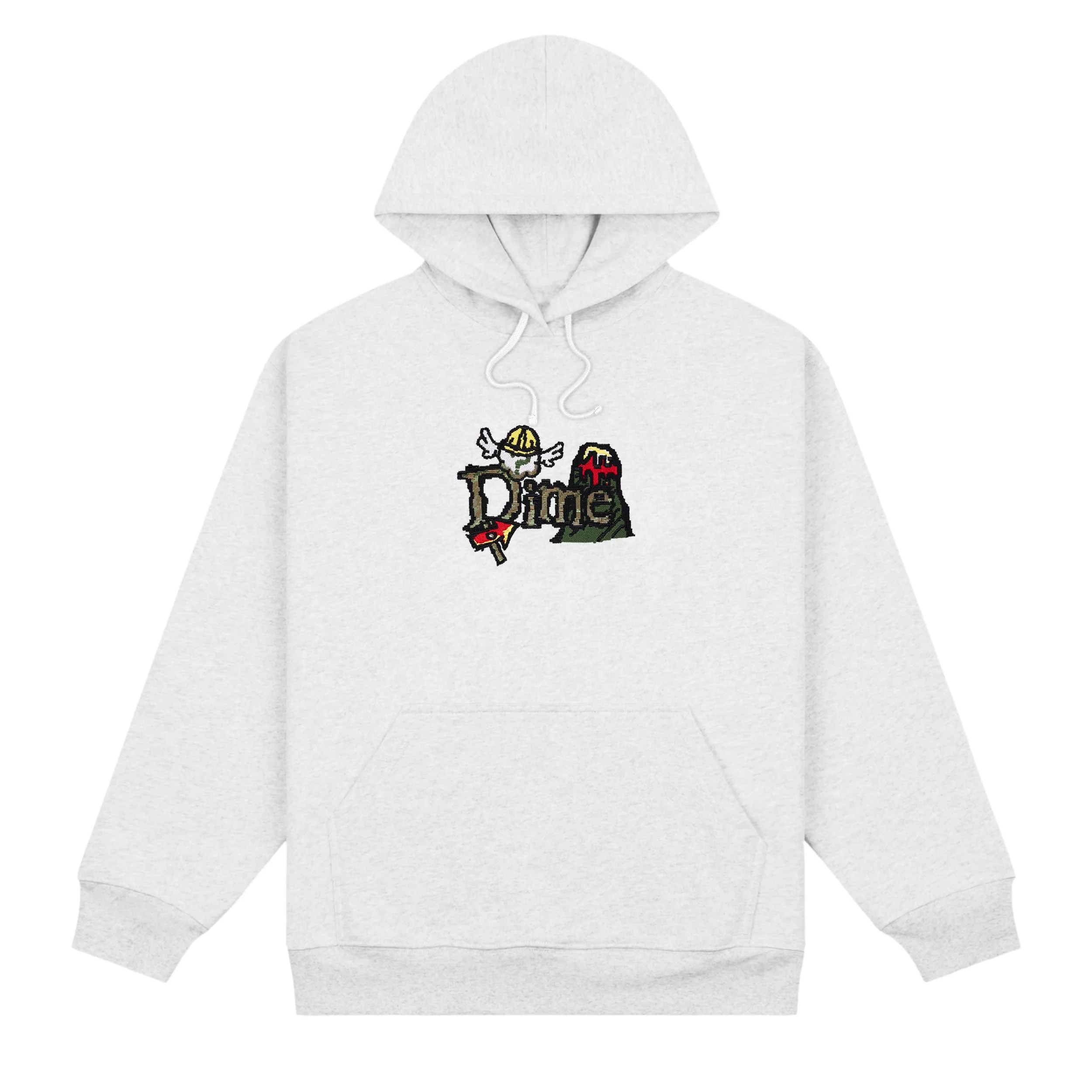 Classic Fuzzy Hoodie, Ash
