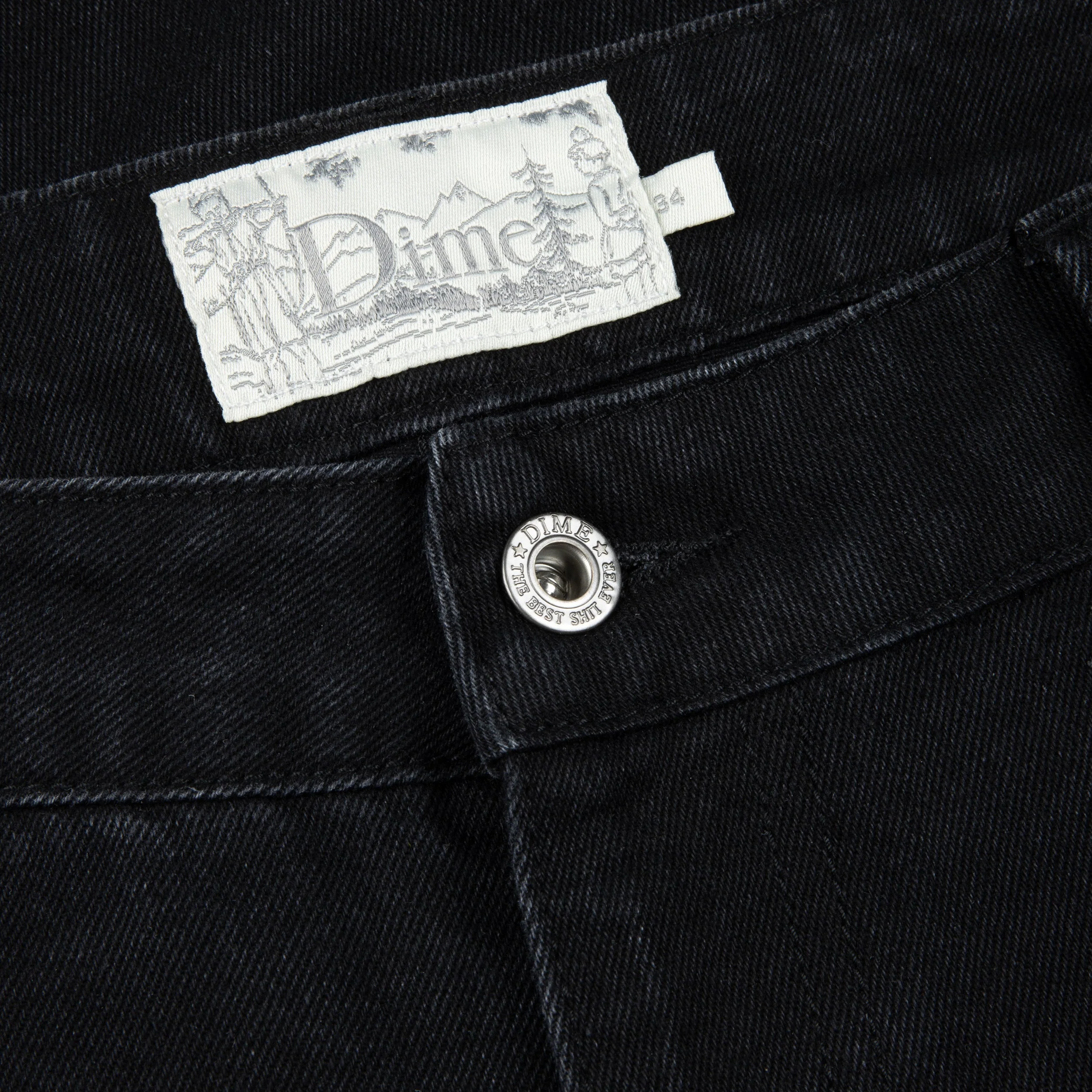 Classic Relaxed Denim Jeans, All Black - Image 2