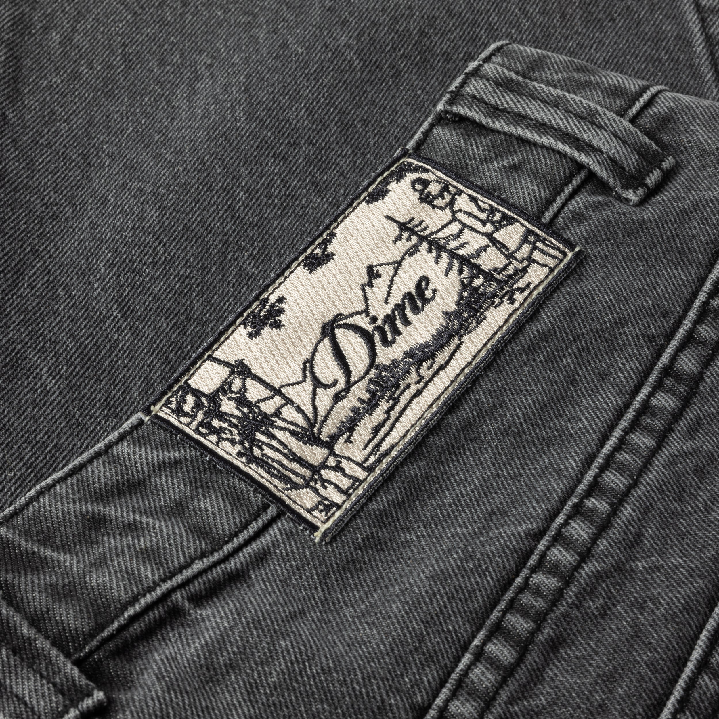 Classic Relaxed Denim Pants, Faded Black. - Image 5