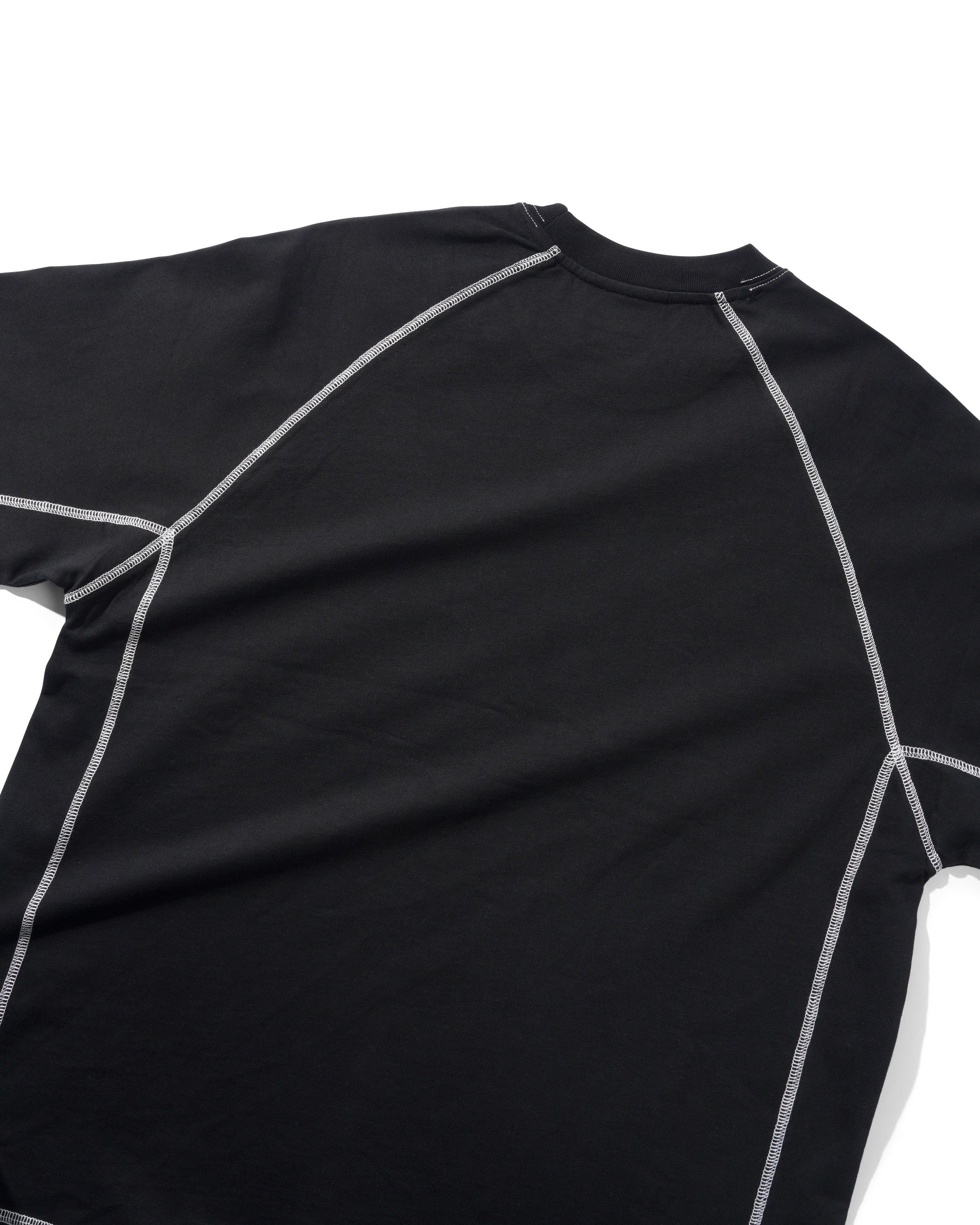 Cliff Contrast Tee, Black - Image 3