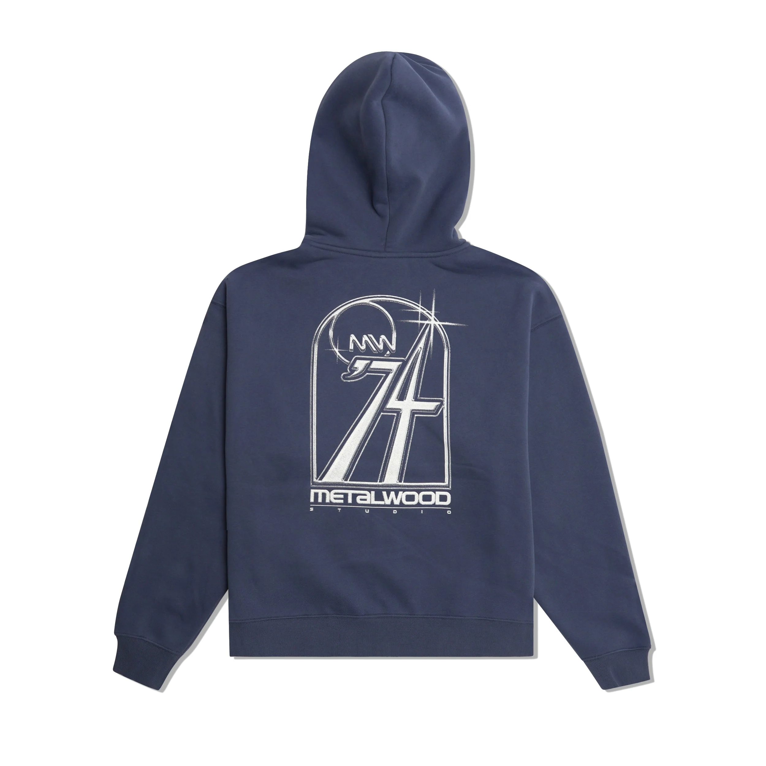 Club 74 Zip Up Hood, Steel - Image 2