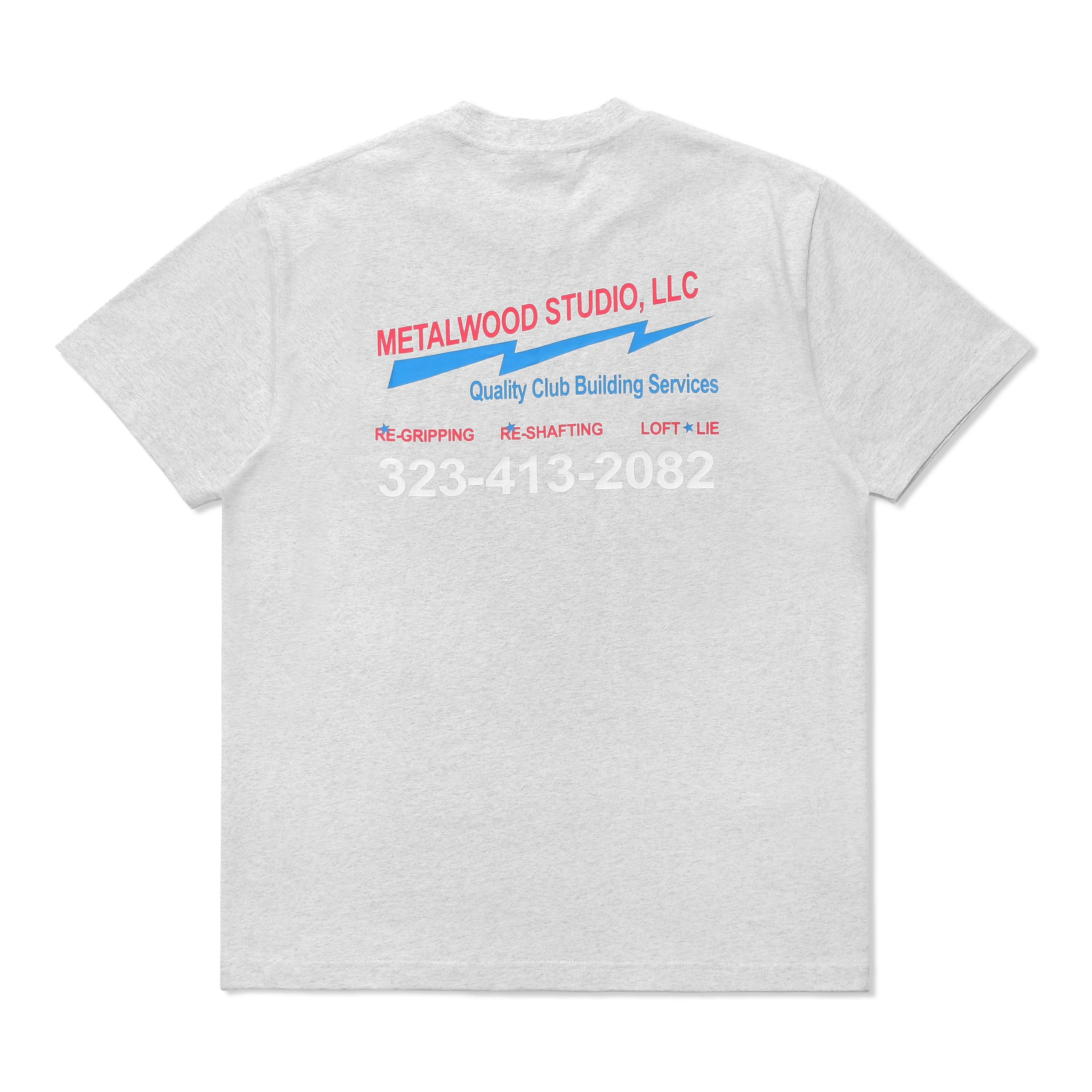 Club Building Tee, Heather Grey - Image 2