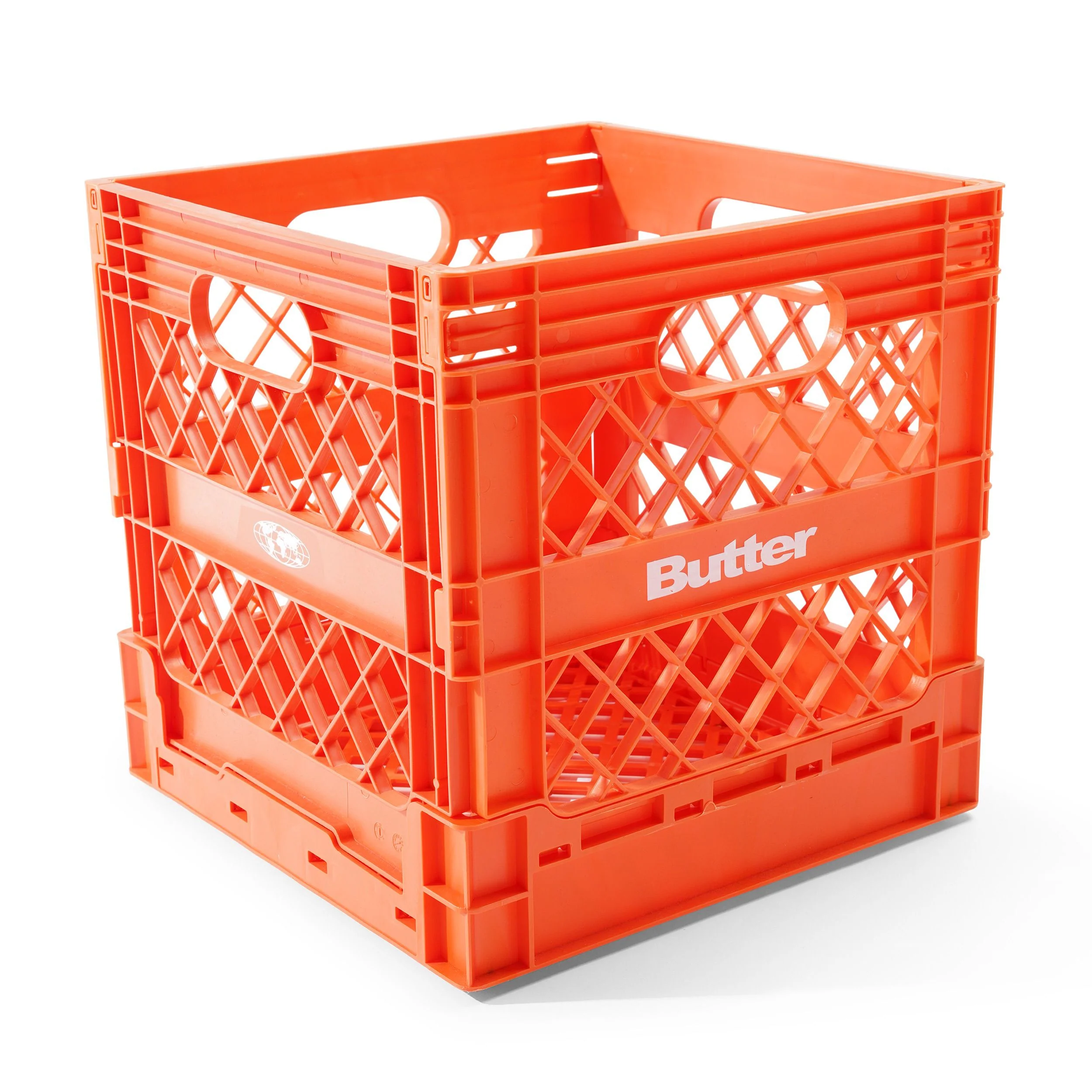 Collapsable Record Crate, Orange - Image 2