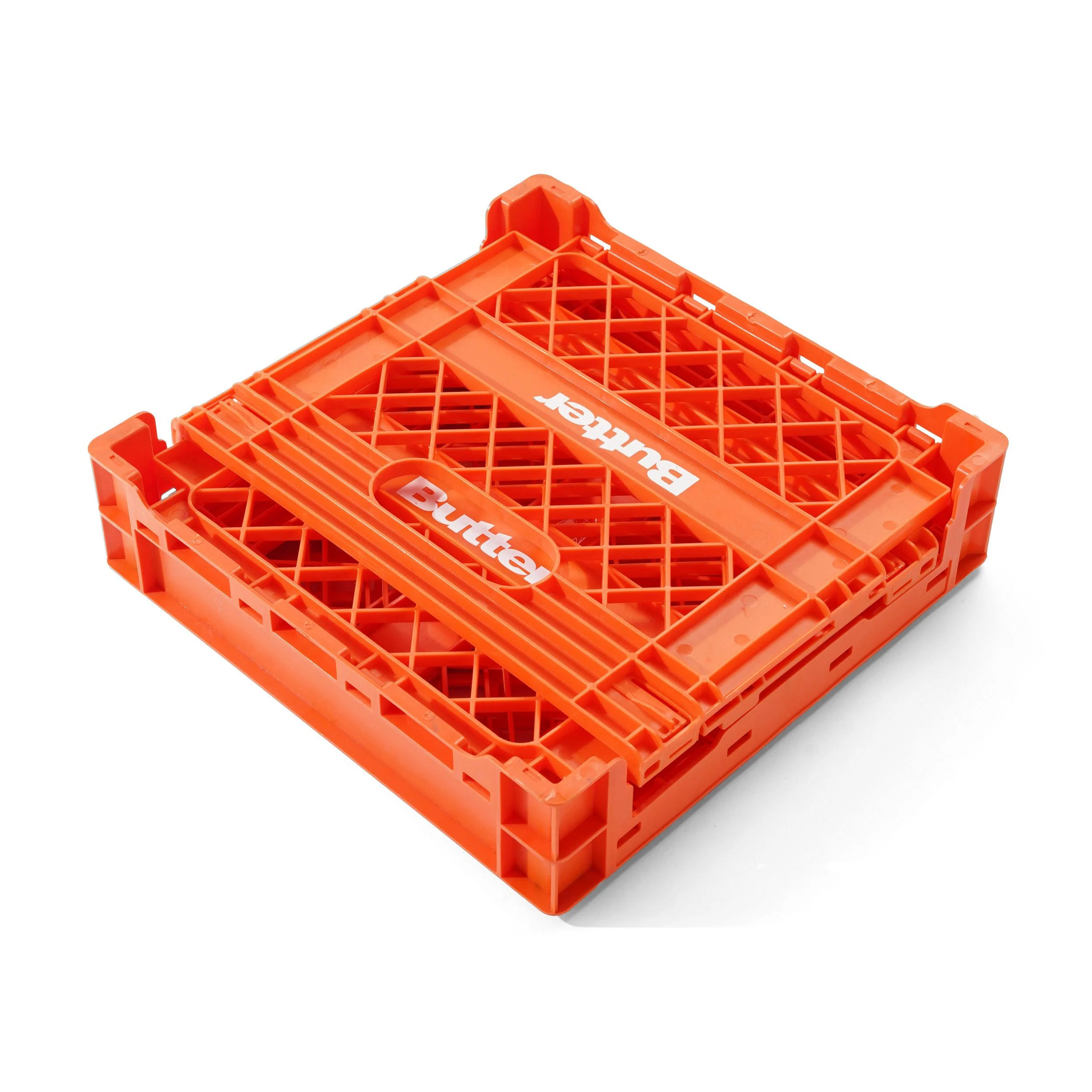 Collapsable Record Crate, Orange - Image 3