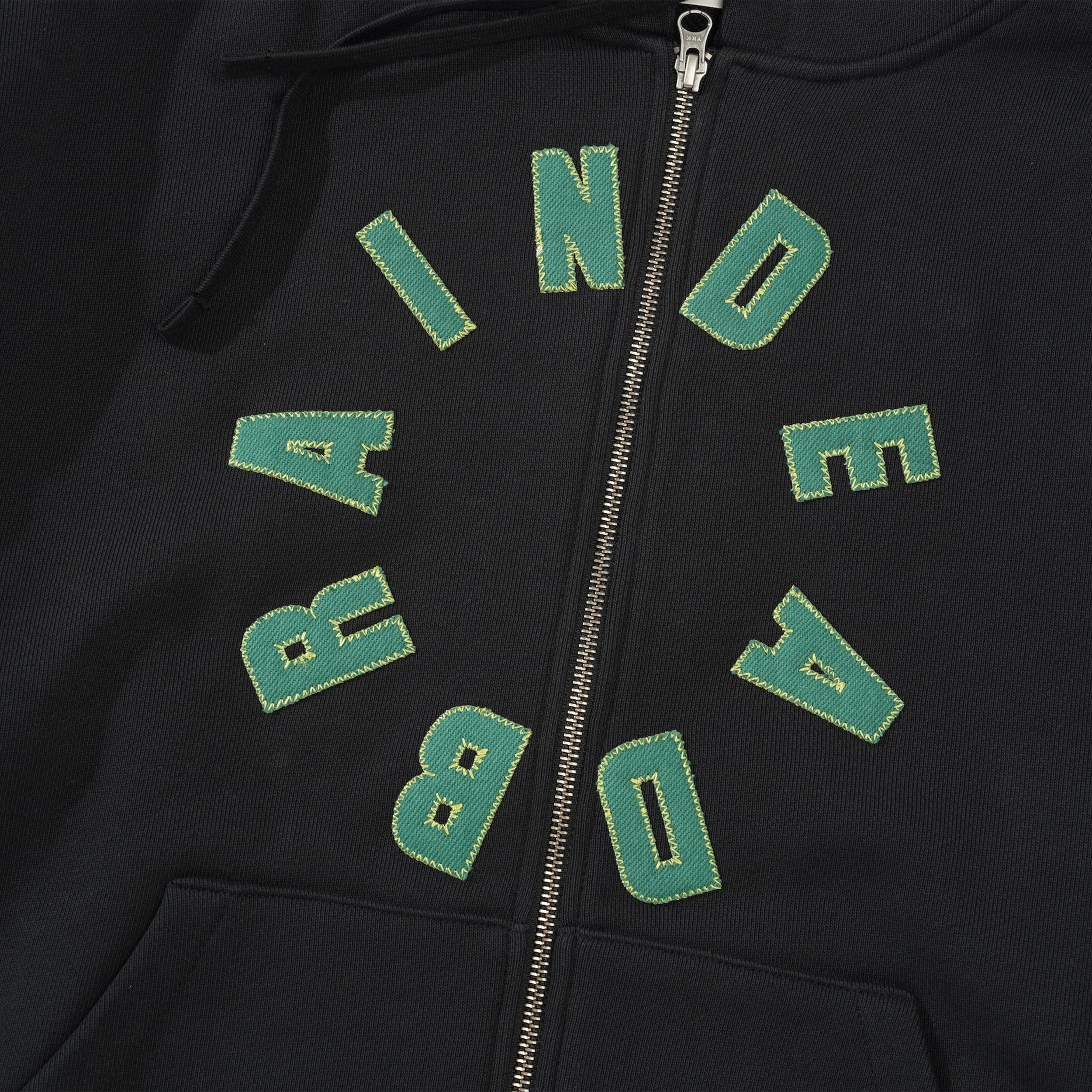 Collegiate Zip-Thru Pullover Hood, Black - Image 2