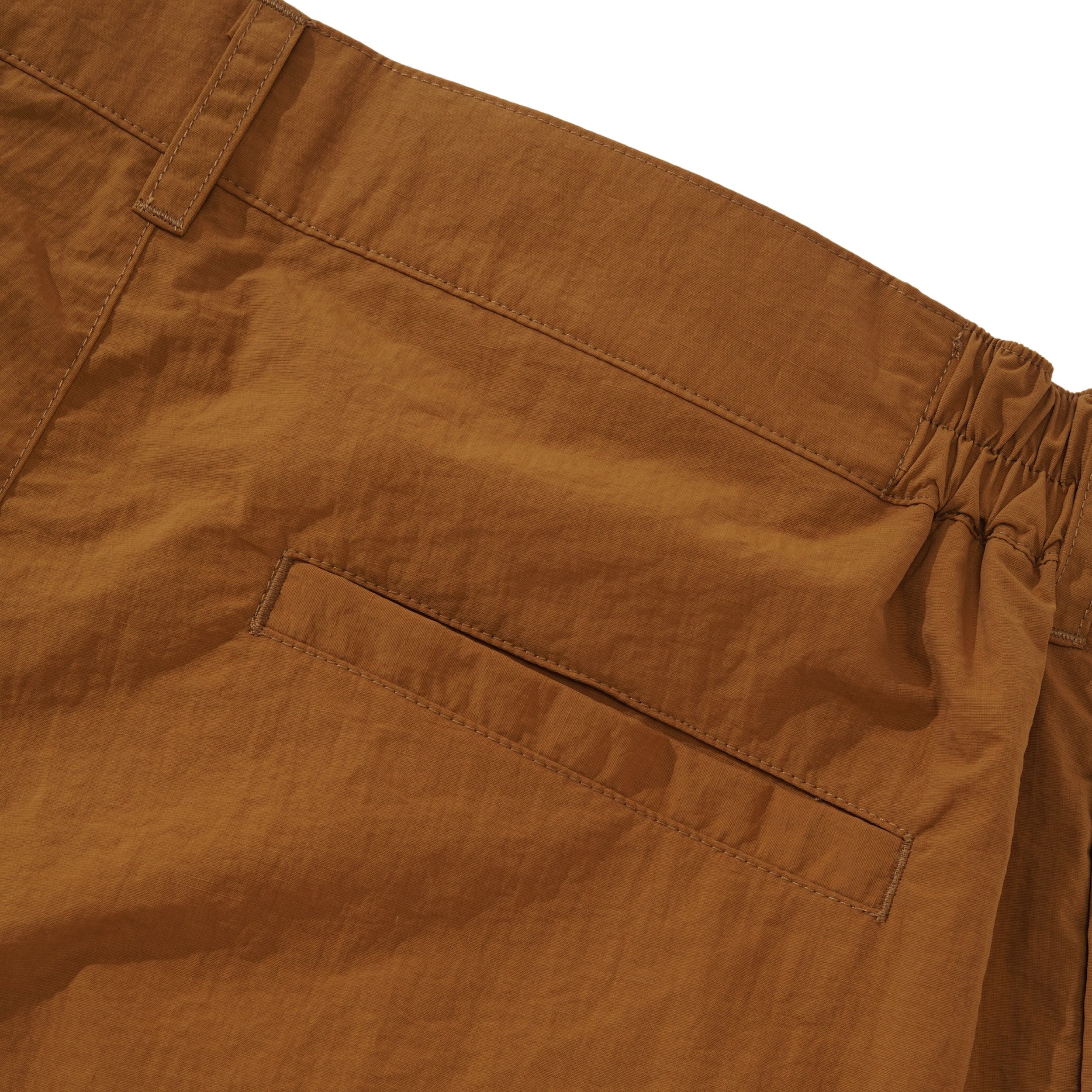 Colourblock Nylon Short, Chocolate - Image 4
