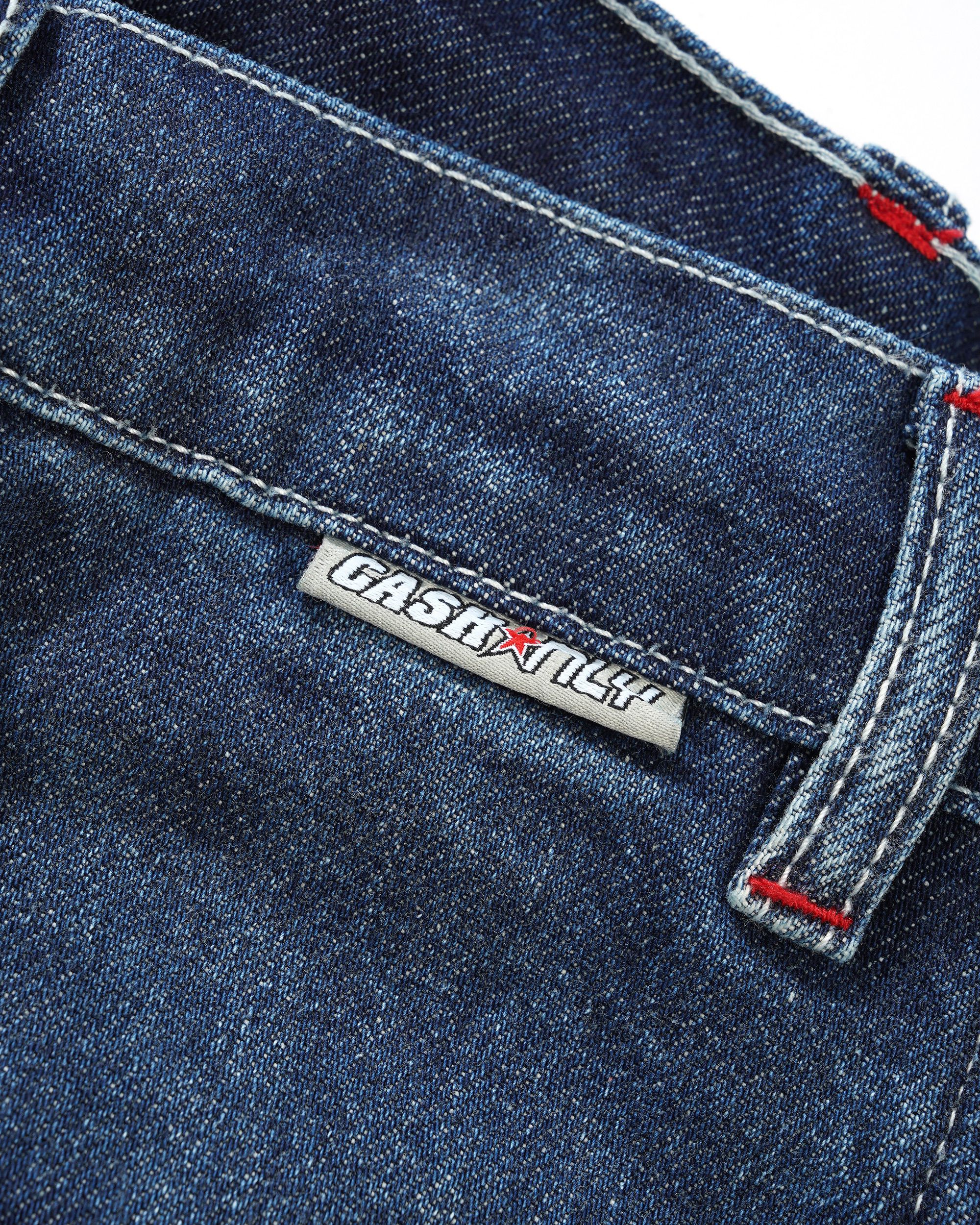 Company Denim Jeans, Distress Washed Slub Blue - Image 5