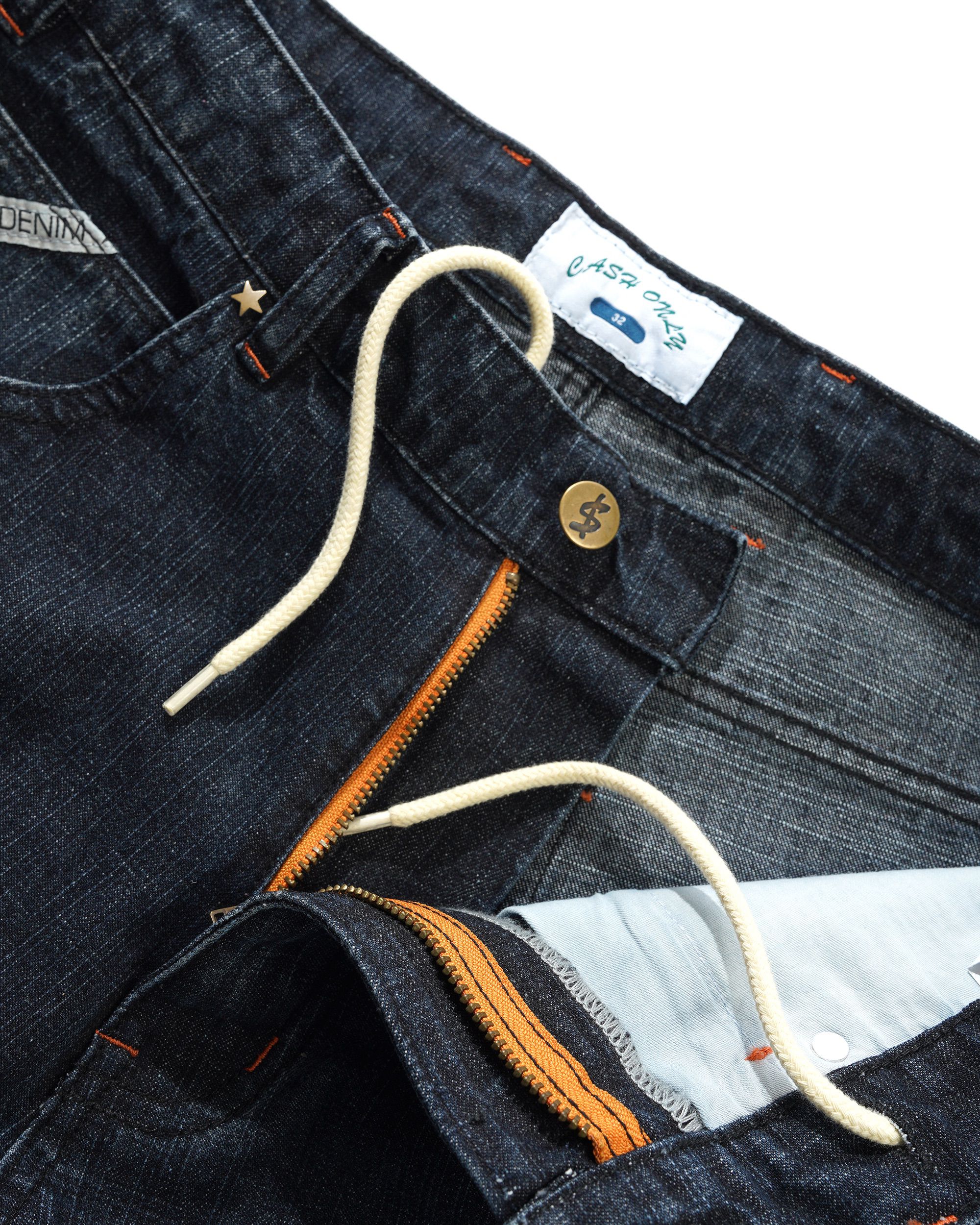 Company Denim Shorts, Distress Washed Midnight - Image 3