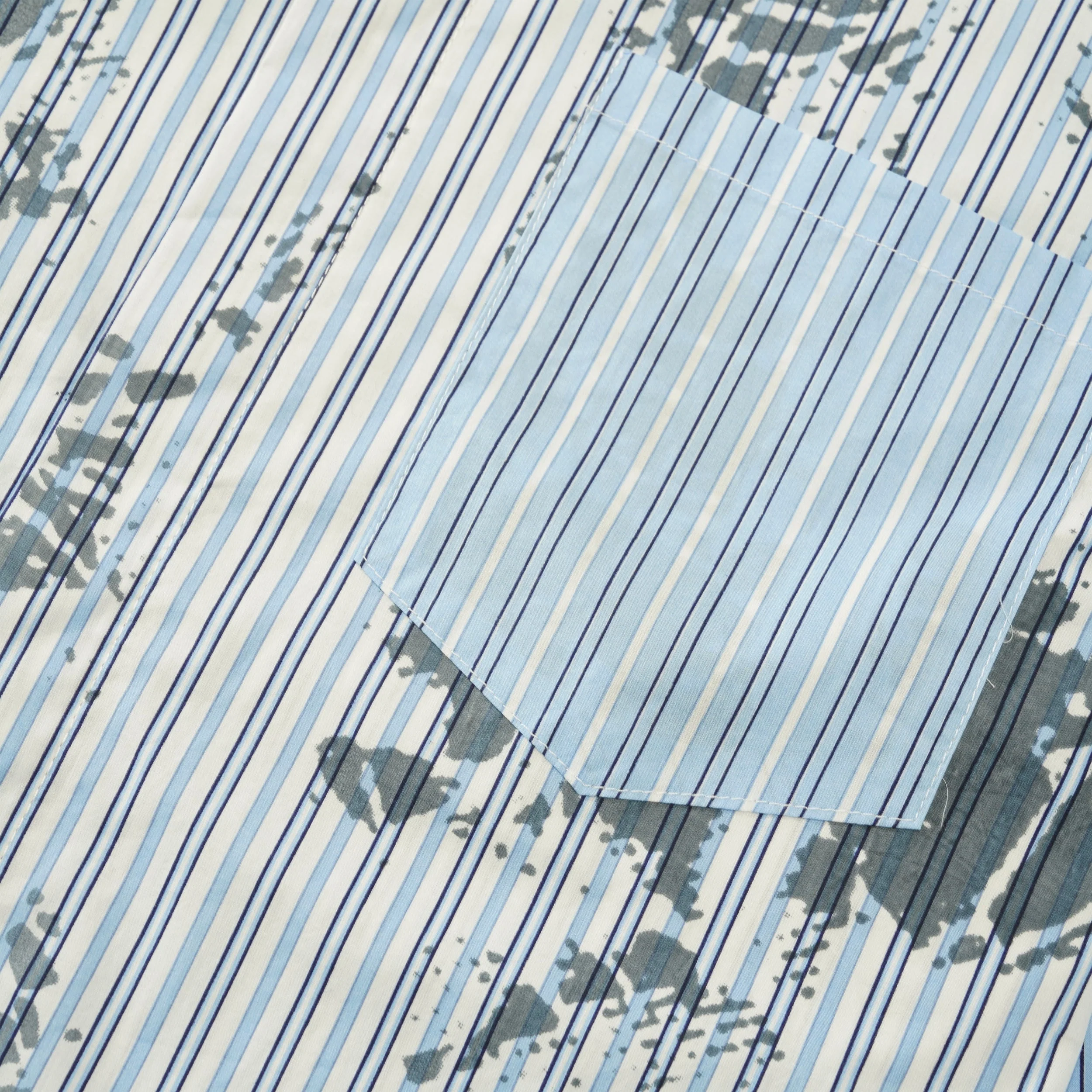 Concrete Oxford Shirt, Blue Stripe - Image 2