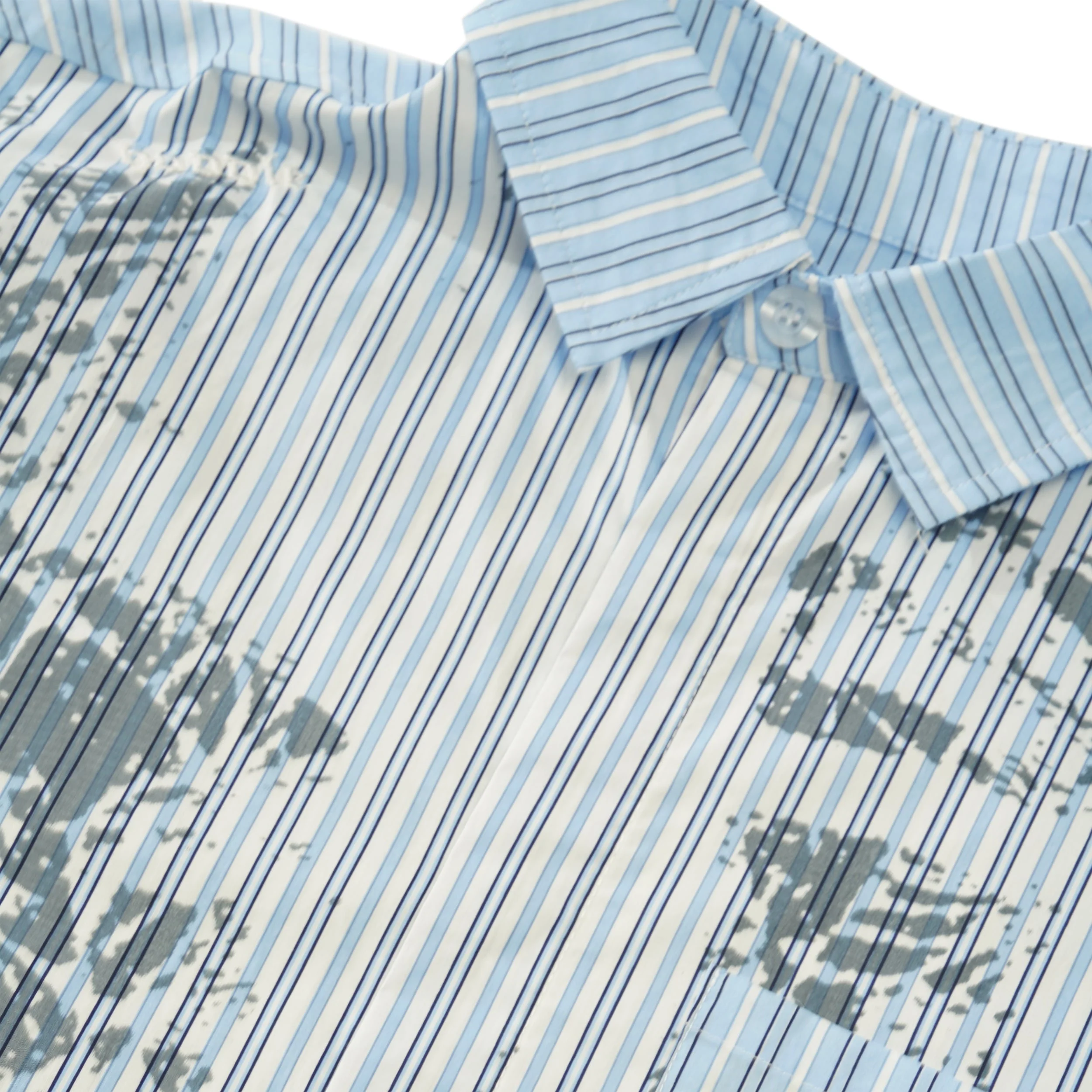 Concrete Oxford Shirt, Blue Stripe - Image 3