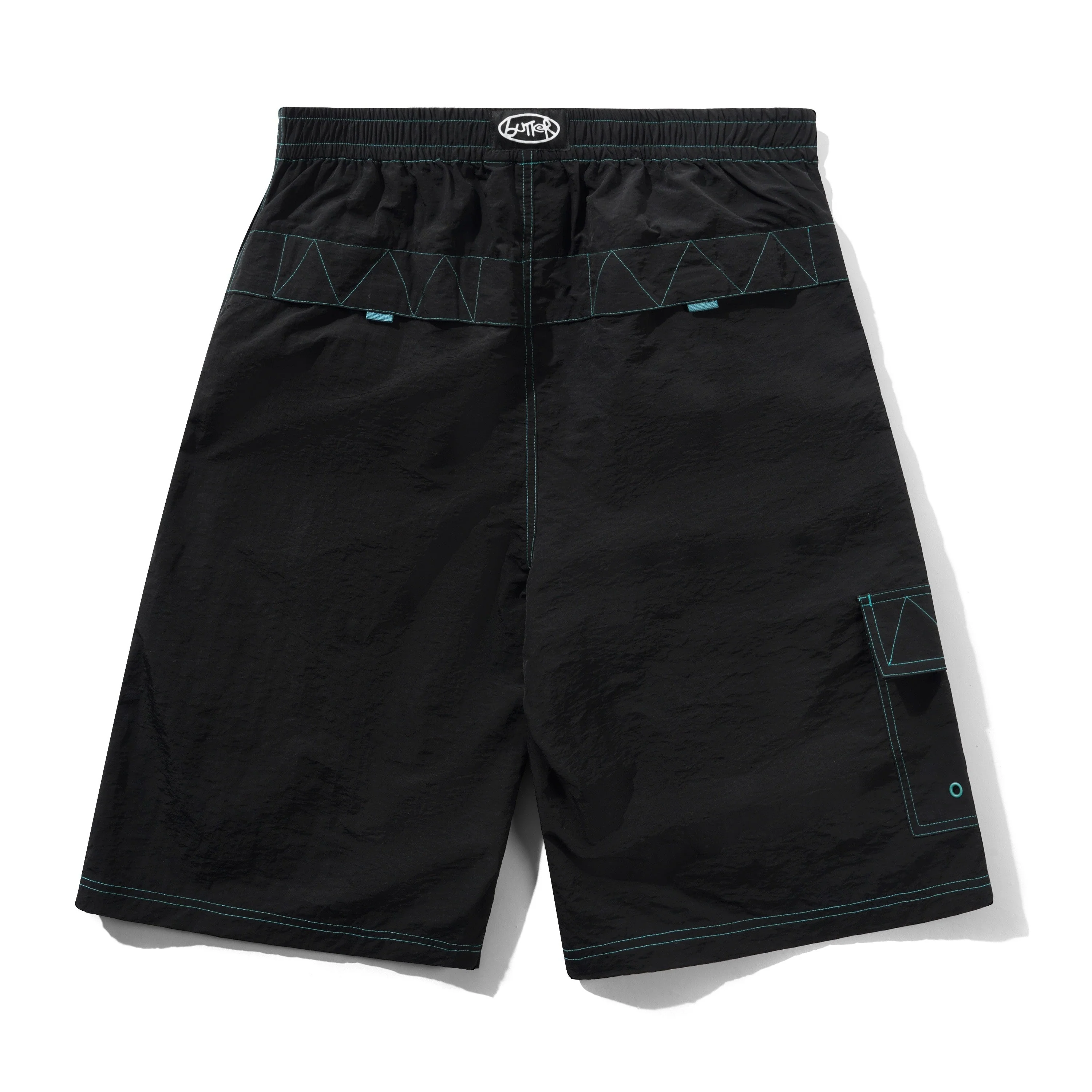 Contrast Boardshorts, Black - Image 2