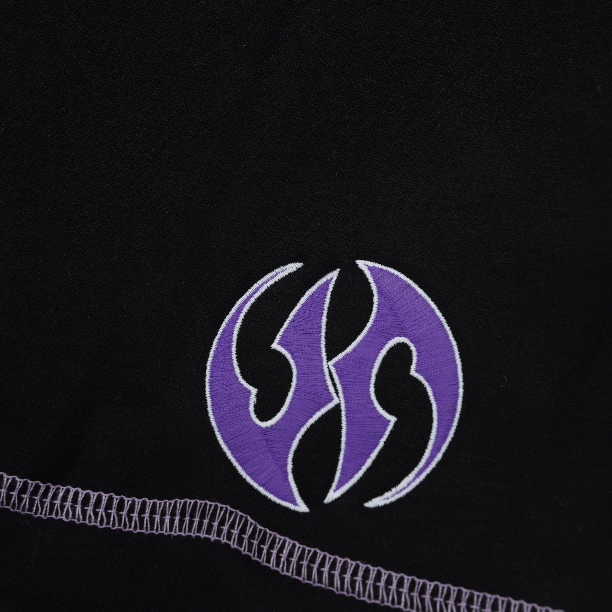Contrast Fleece Track Shorts, Black - Image 5