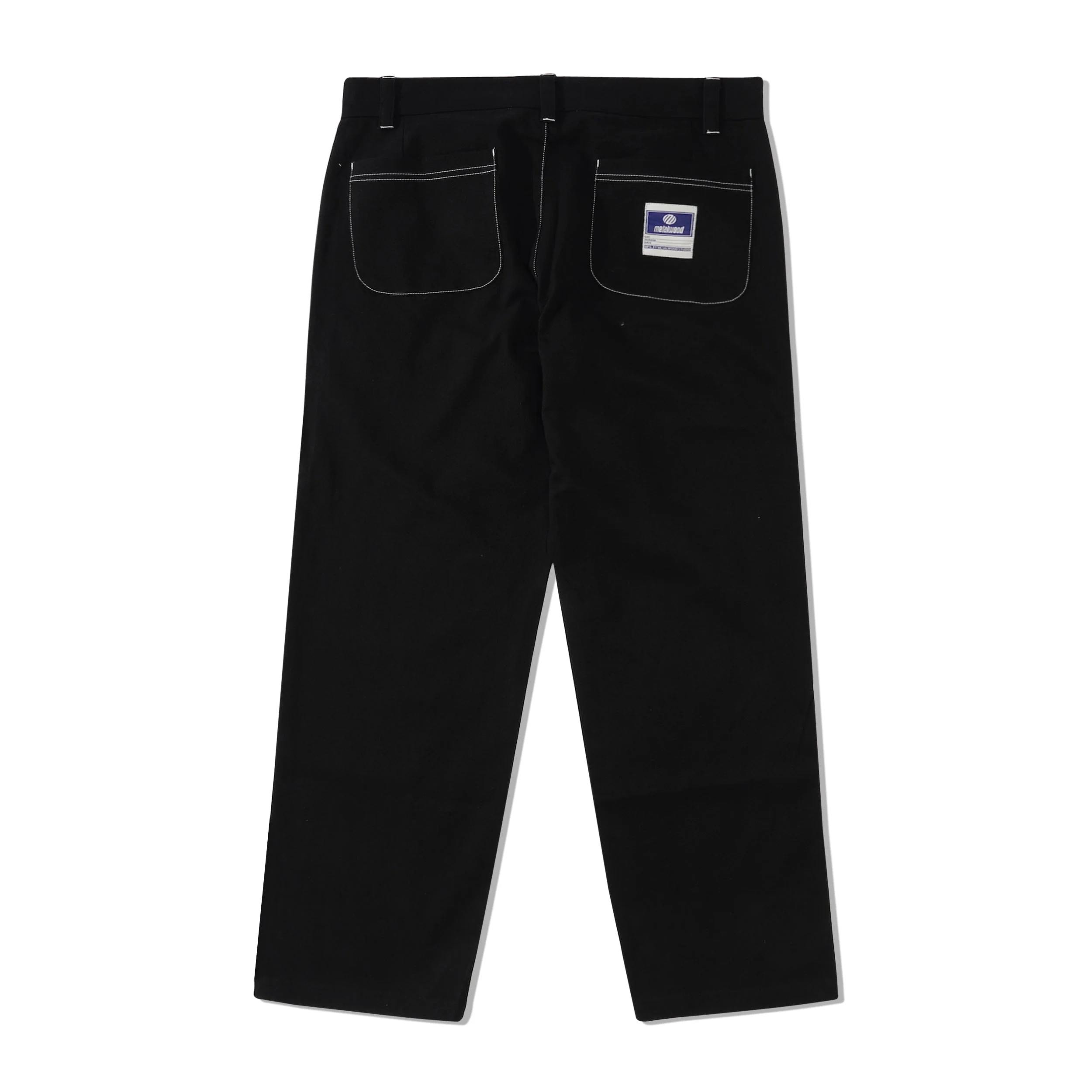 Contrast Sitch Chino Pant, Black - Image 2