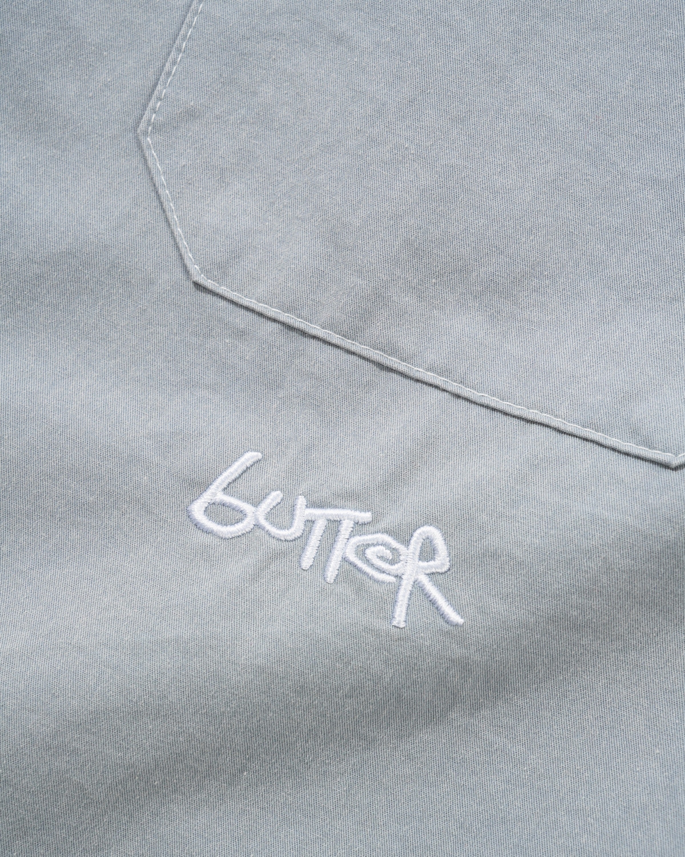 Contrast Stitch S/S Shirt, Blue Grey - Image 2