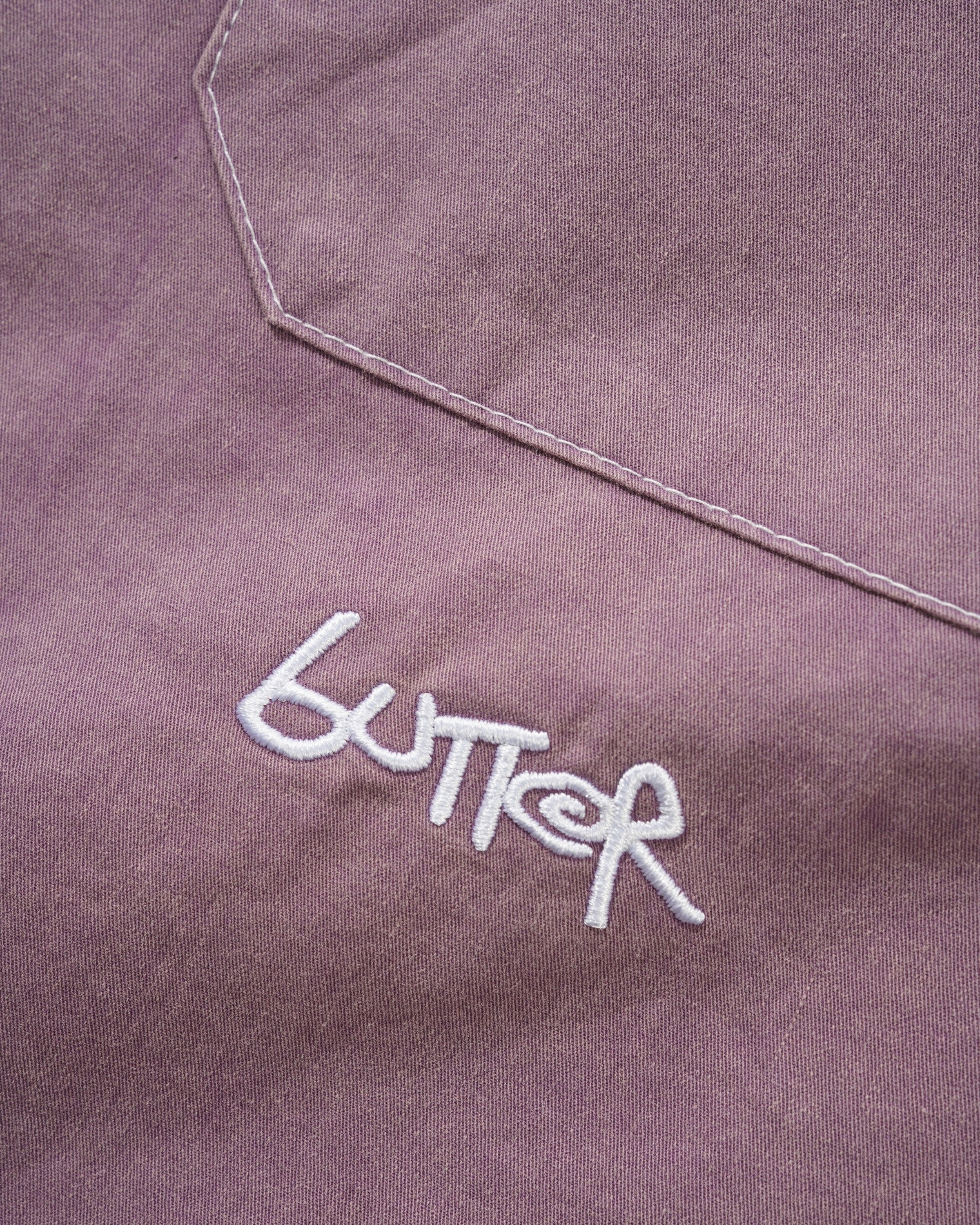 Contrast Stitch S/S Shirt, Eggplant - Image 2
