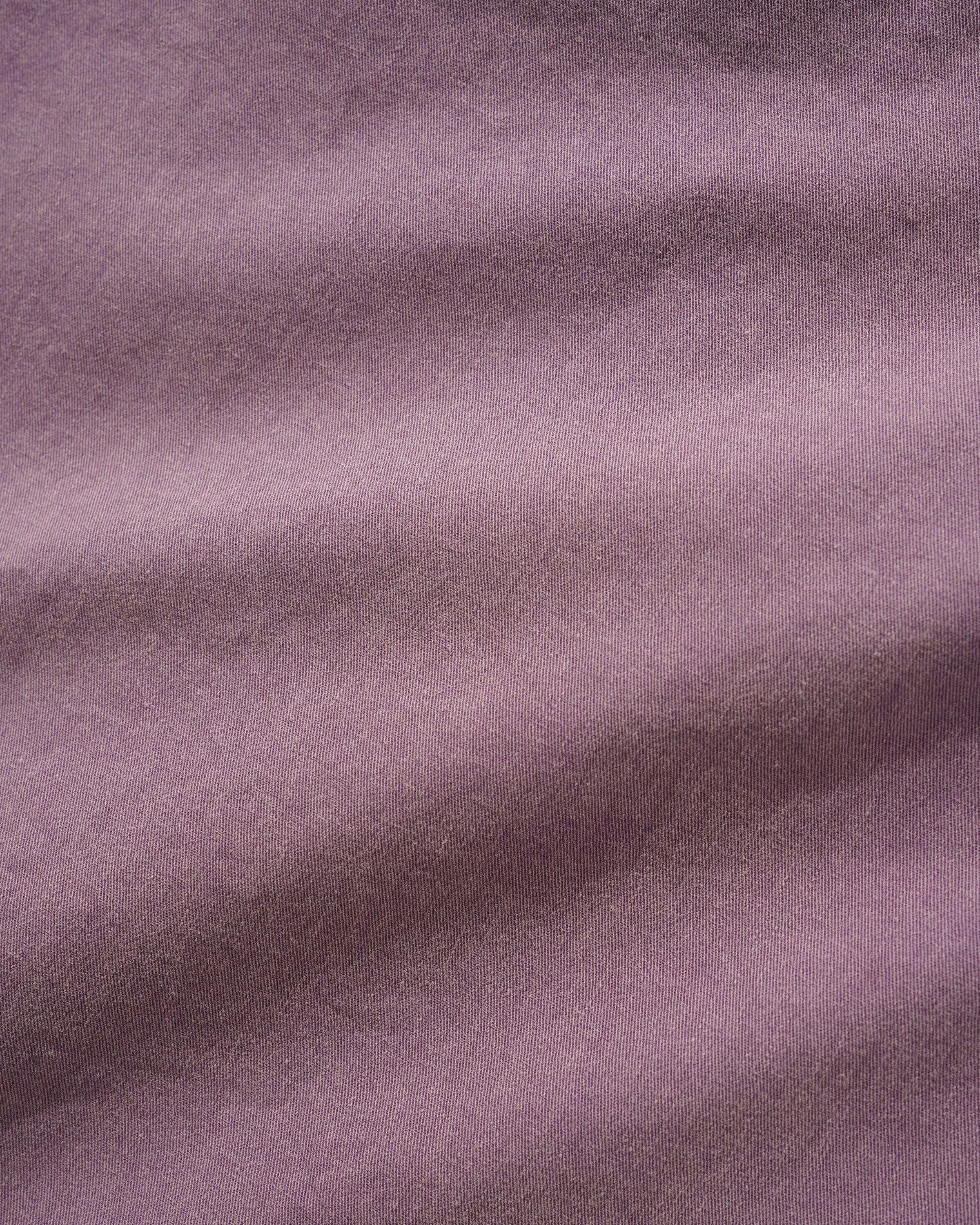 Contrast Stitch S/S Shirt, Eggplant - Image 4