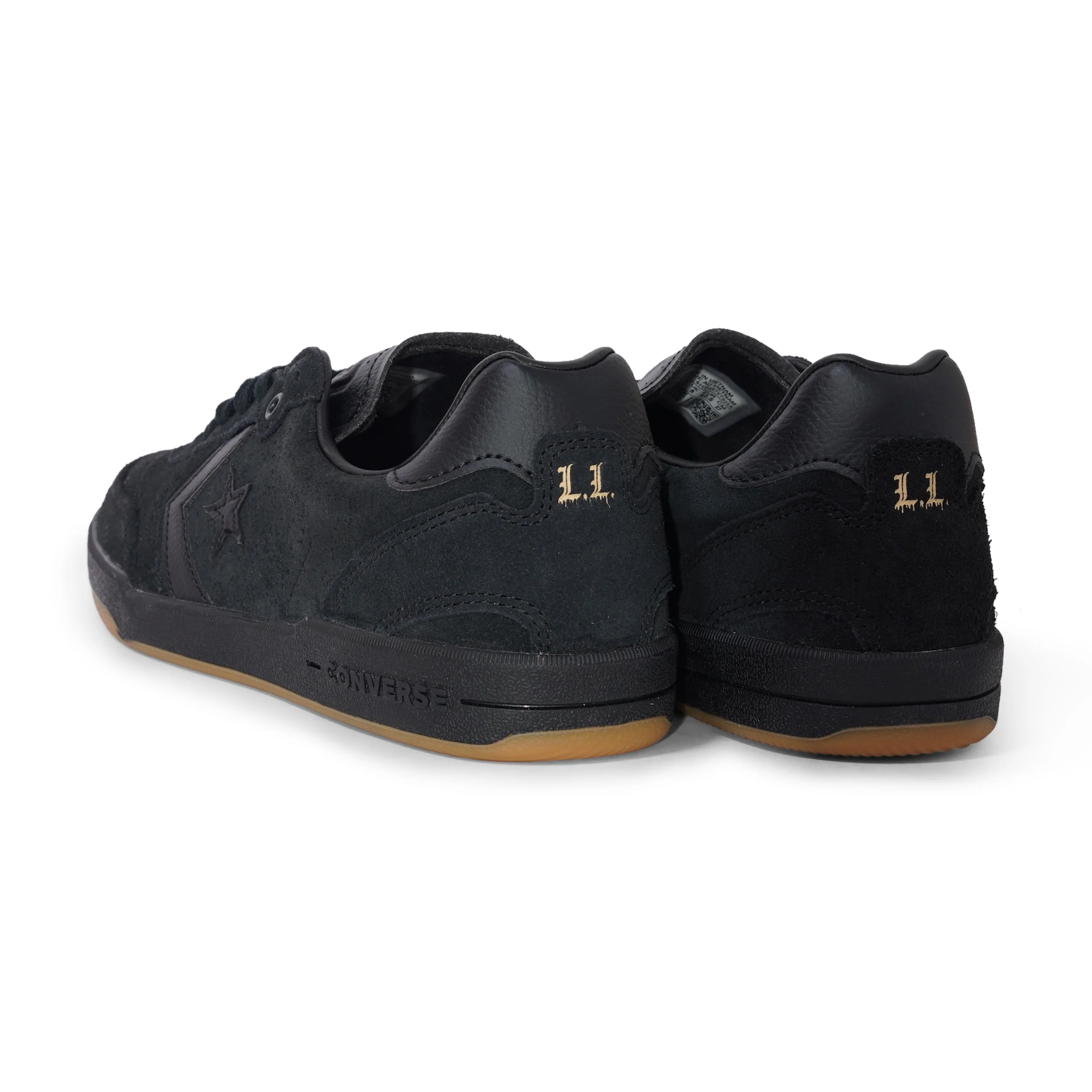 Converse Louie Lopez Pro 2 Suede Low, Black / Black / Gum - Image 4