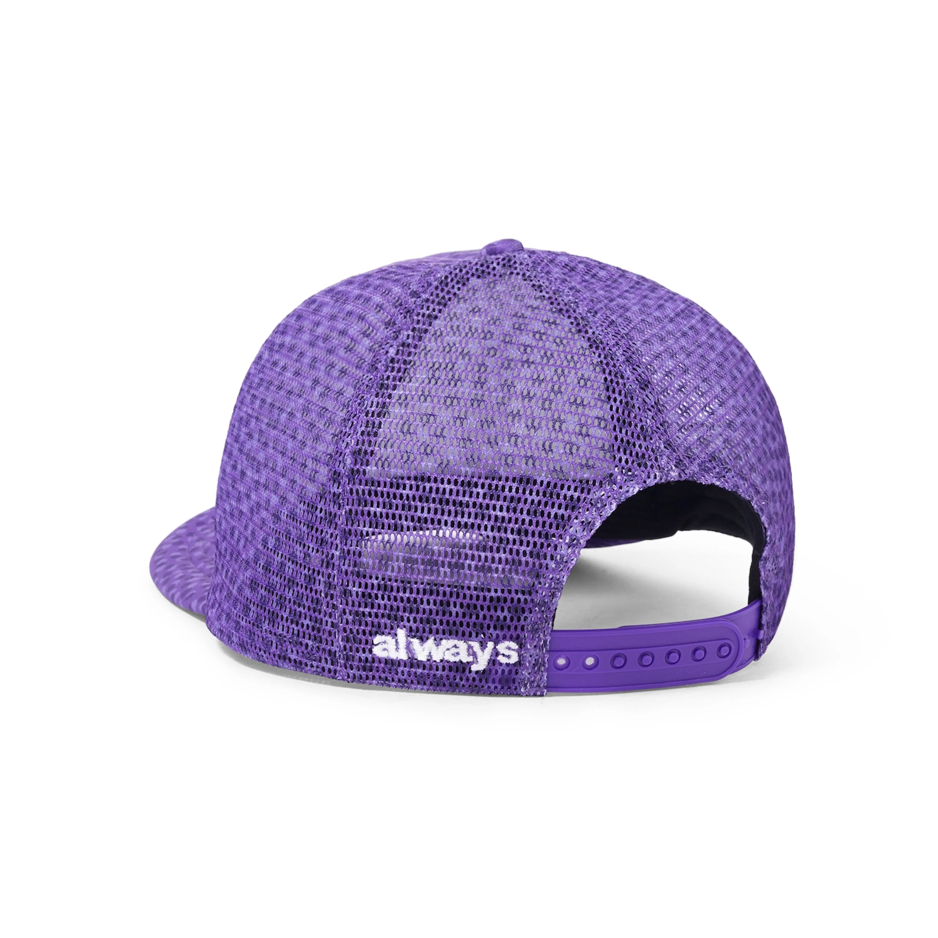 Coral Pattern Trucker Cap, Purple - Image 2