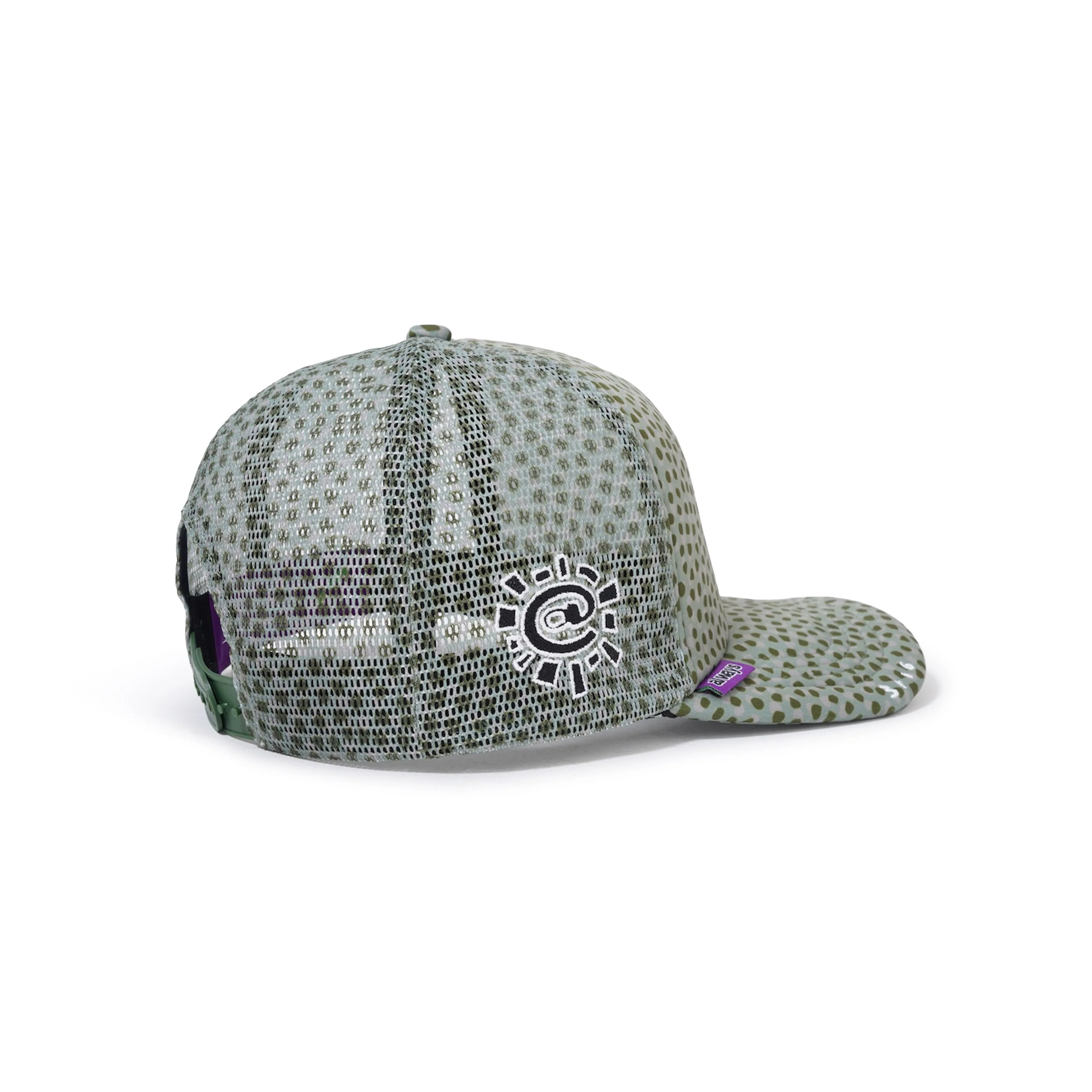 Coral Pattern Trucker Hat, Green - Image 3
