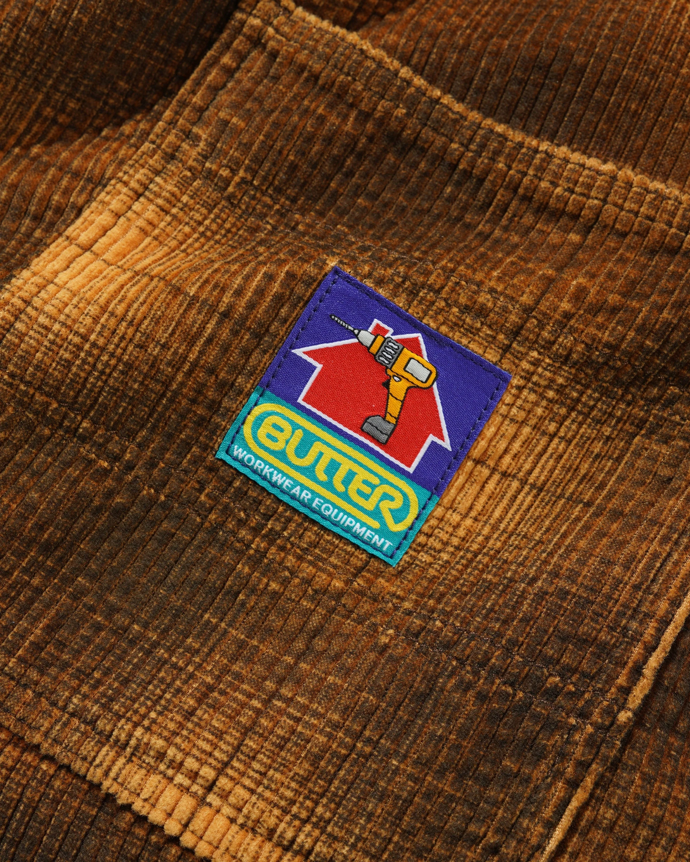 Cord Work Shorts, Mustard Plaid - Image 3