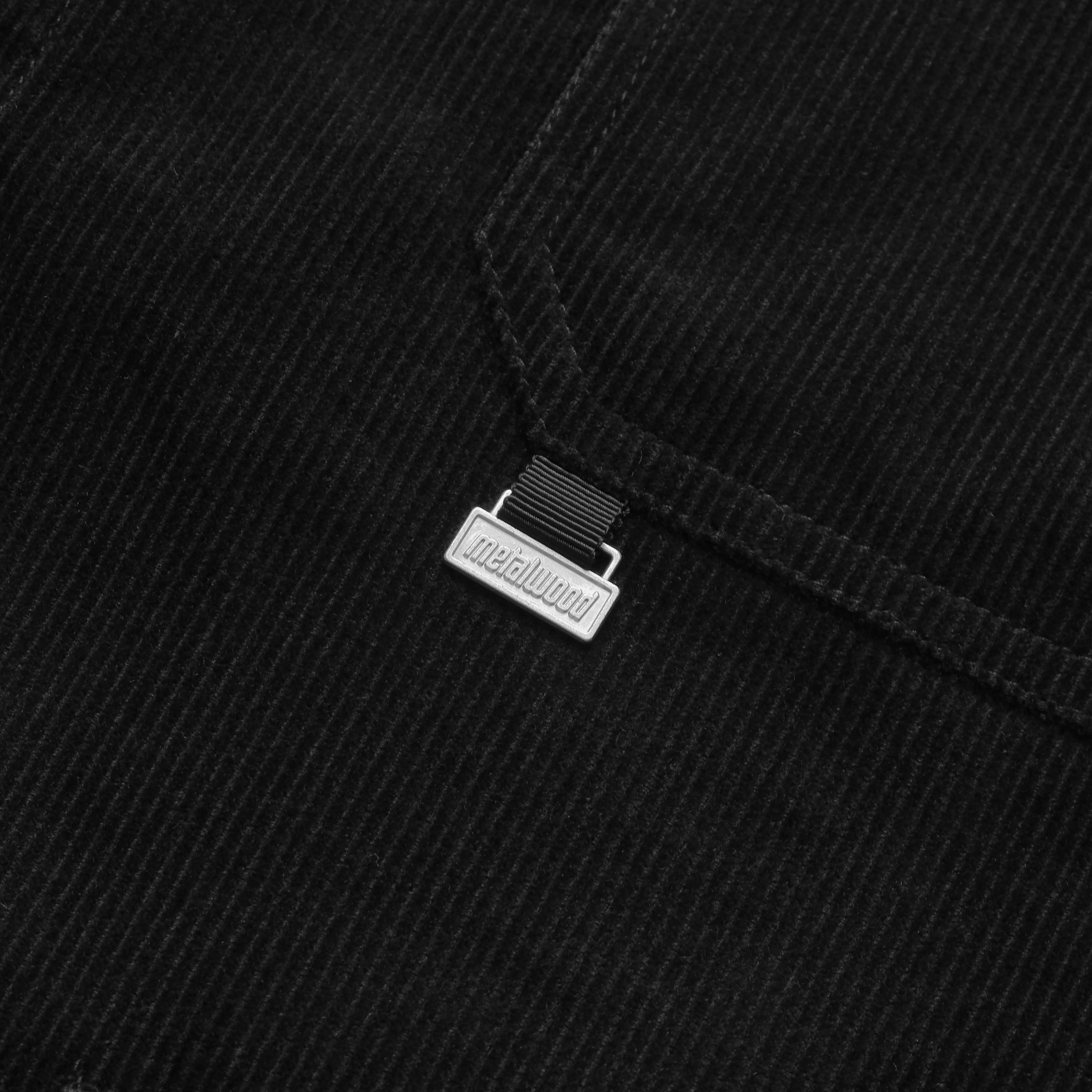 Corduroy Overshirt, Black - Image 3