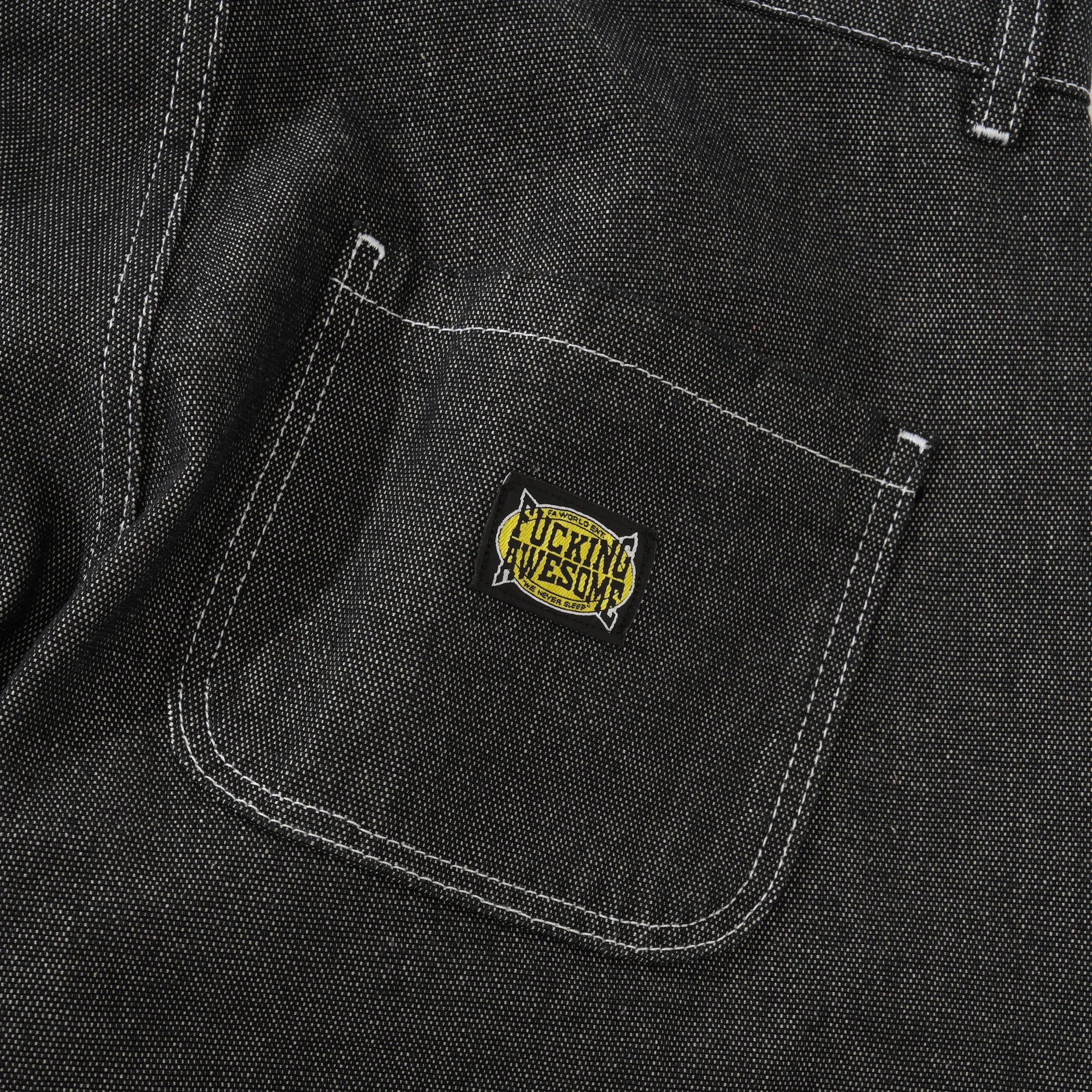 Cotton Canvas Double Knee Pant, Salt Pepper - Image 4