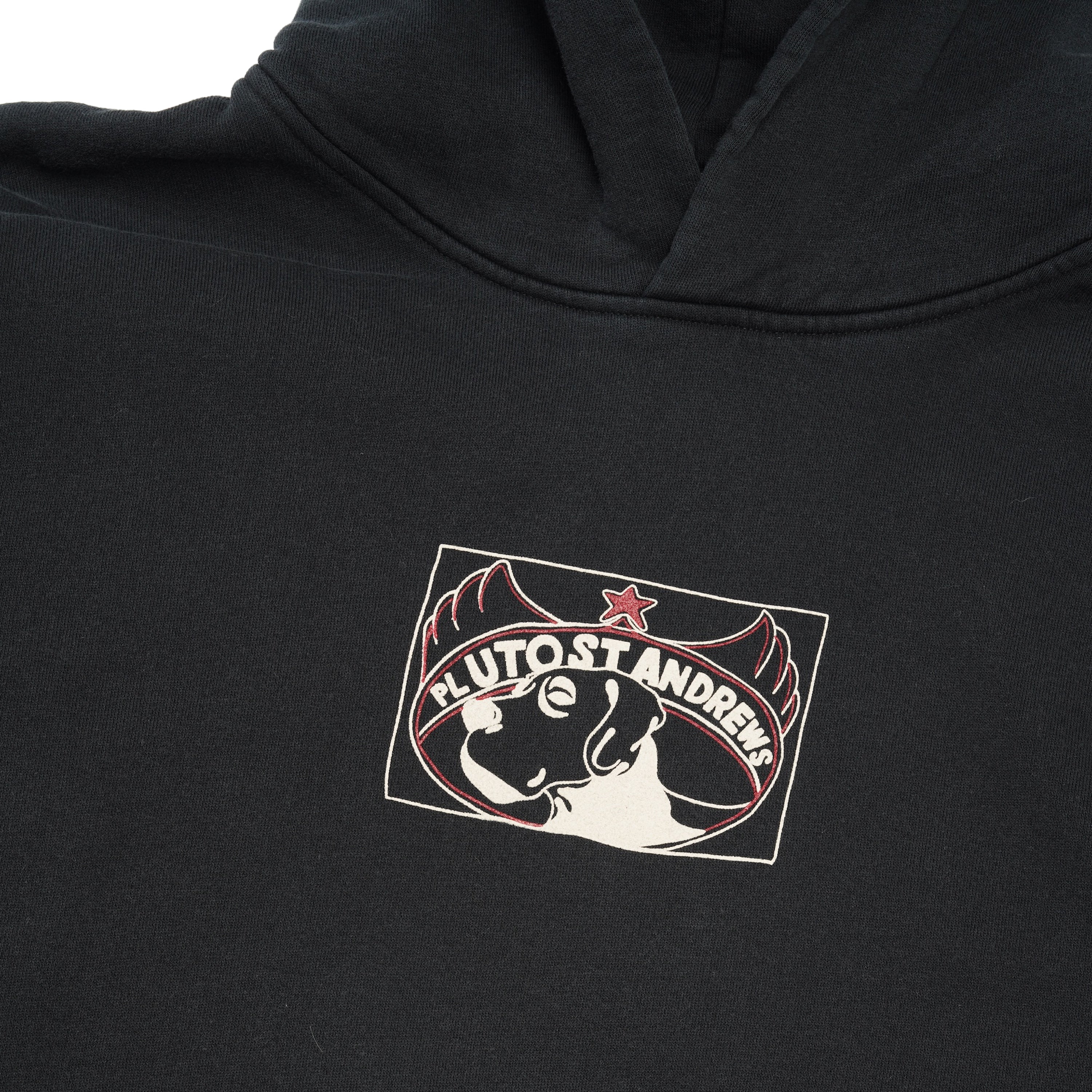 Cow Pullover Hood, Washed Black - Image 3