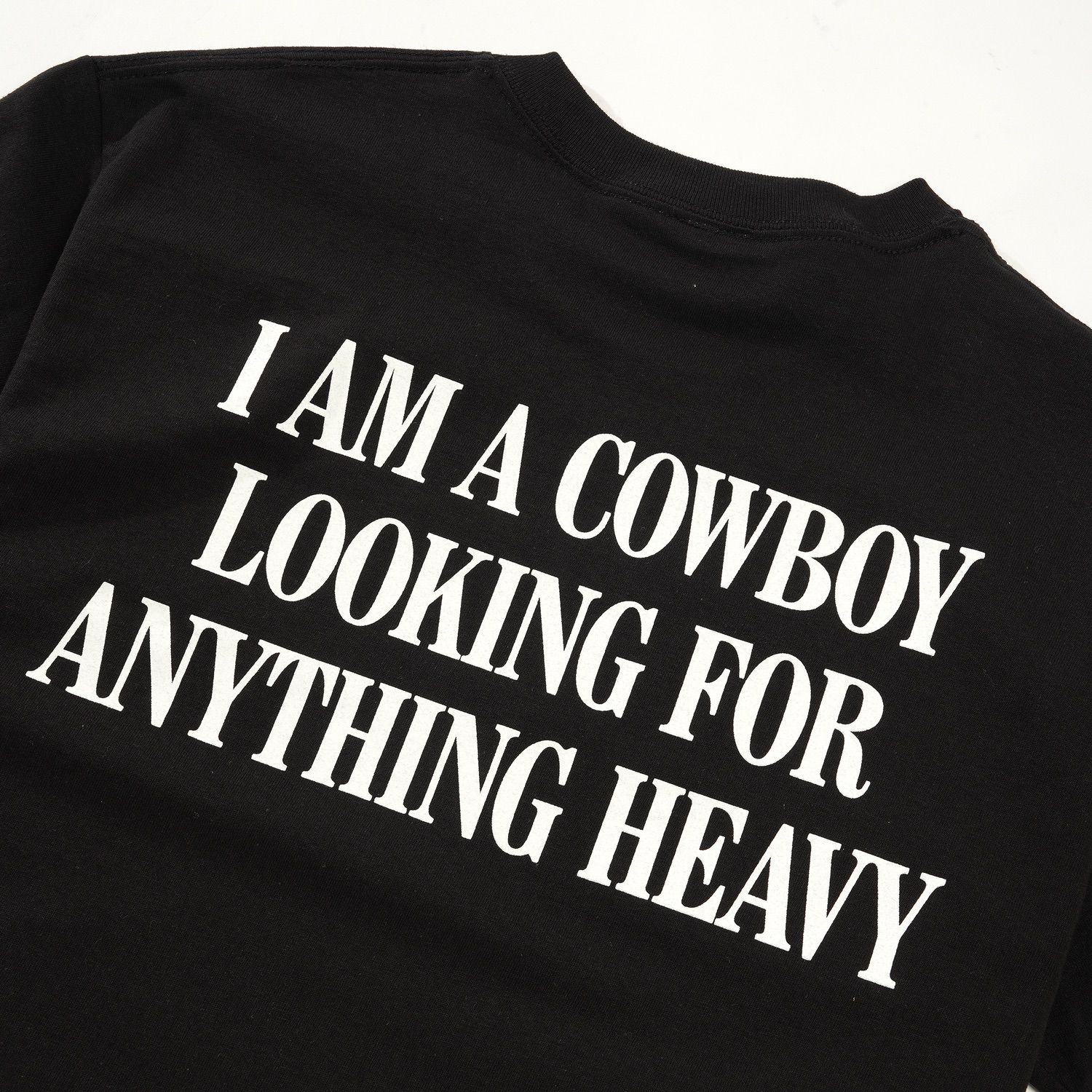 Cowboy Tee, Black - Image 3
