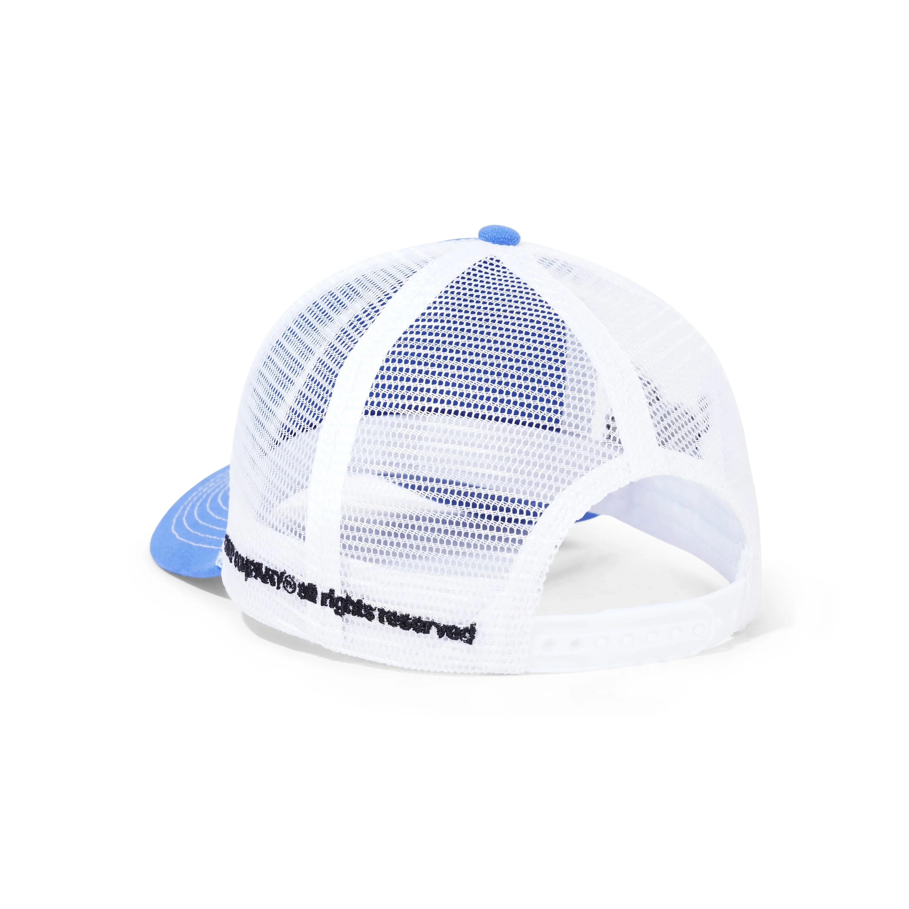 Cowboy Trucker Hat, Blue / White - Image 2