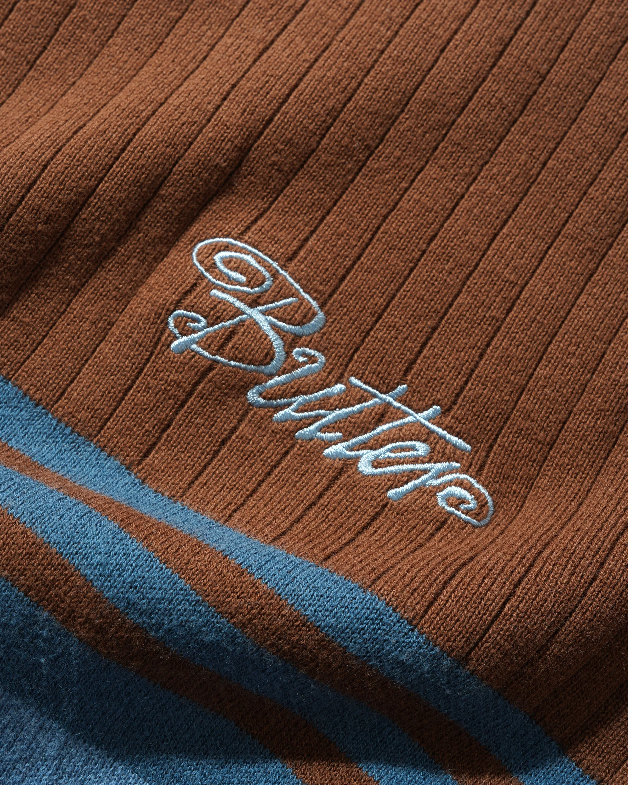 Crest Knit Sweater, Brown - Image 2