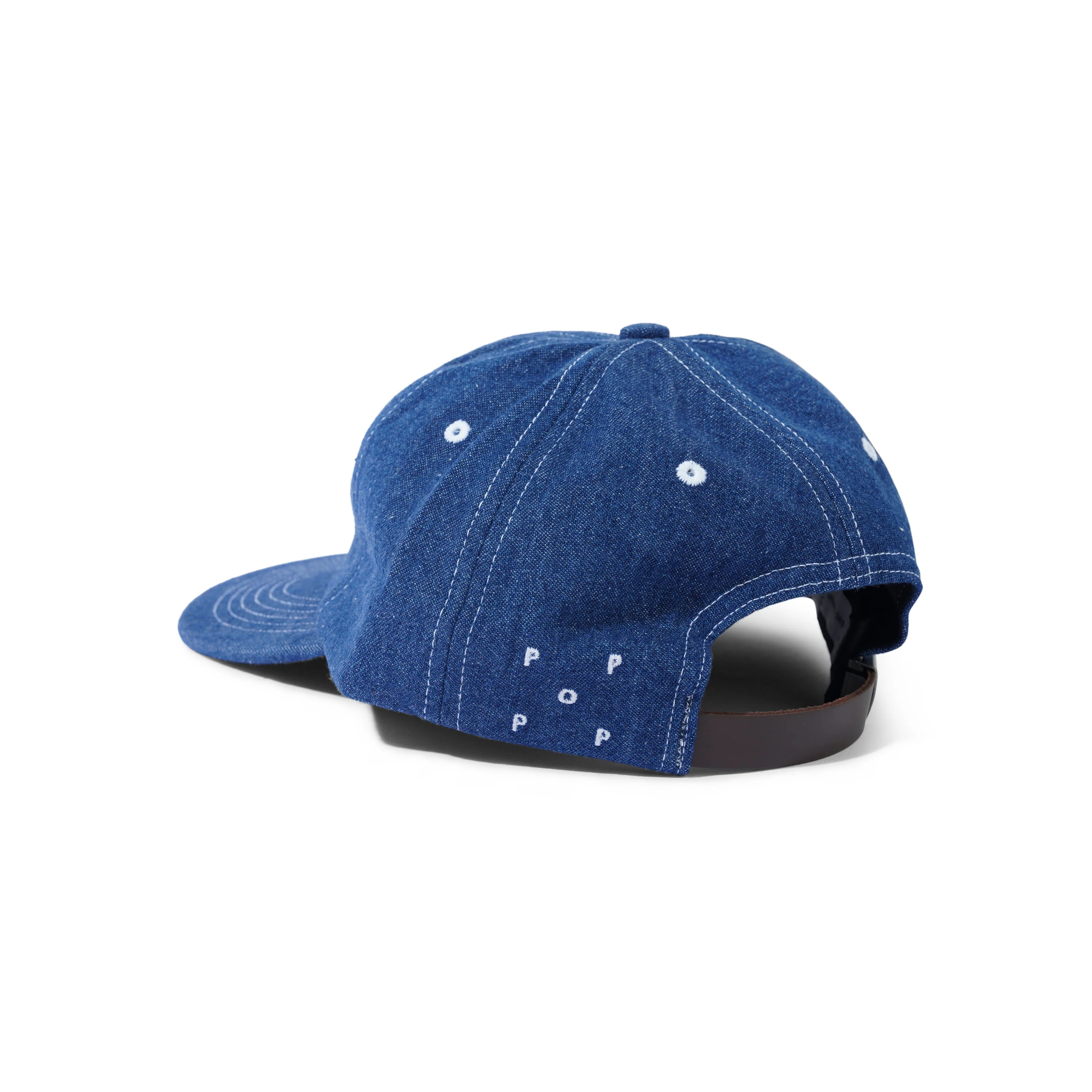 Crest Sixpanel Hat, Rinsed Denim - Image 2