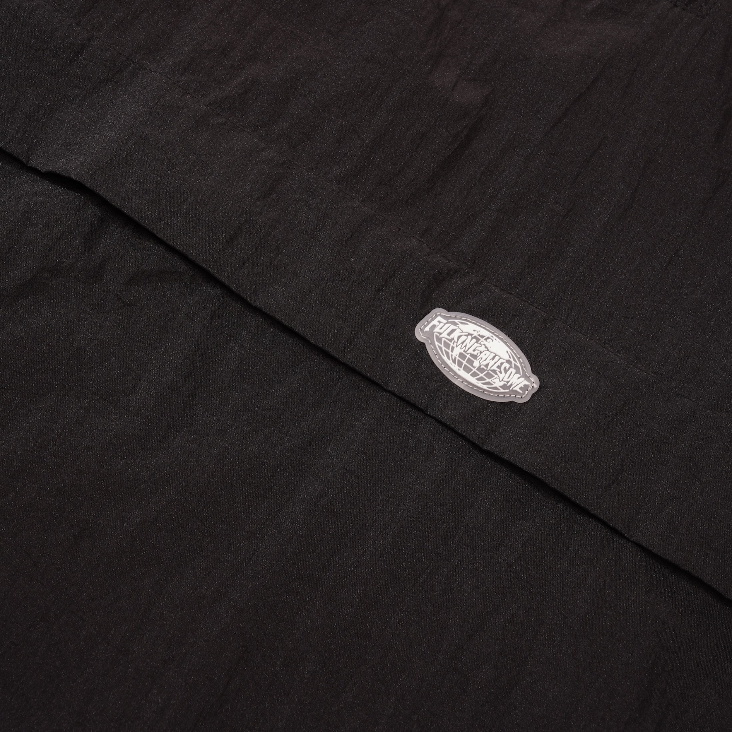 Crinkle Nylon Anorak, Black - Image 2