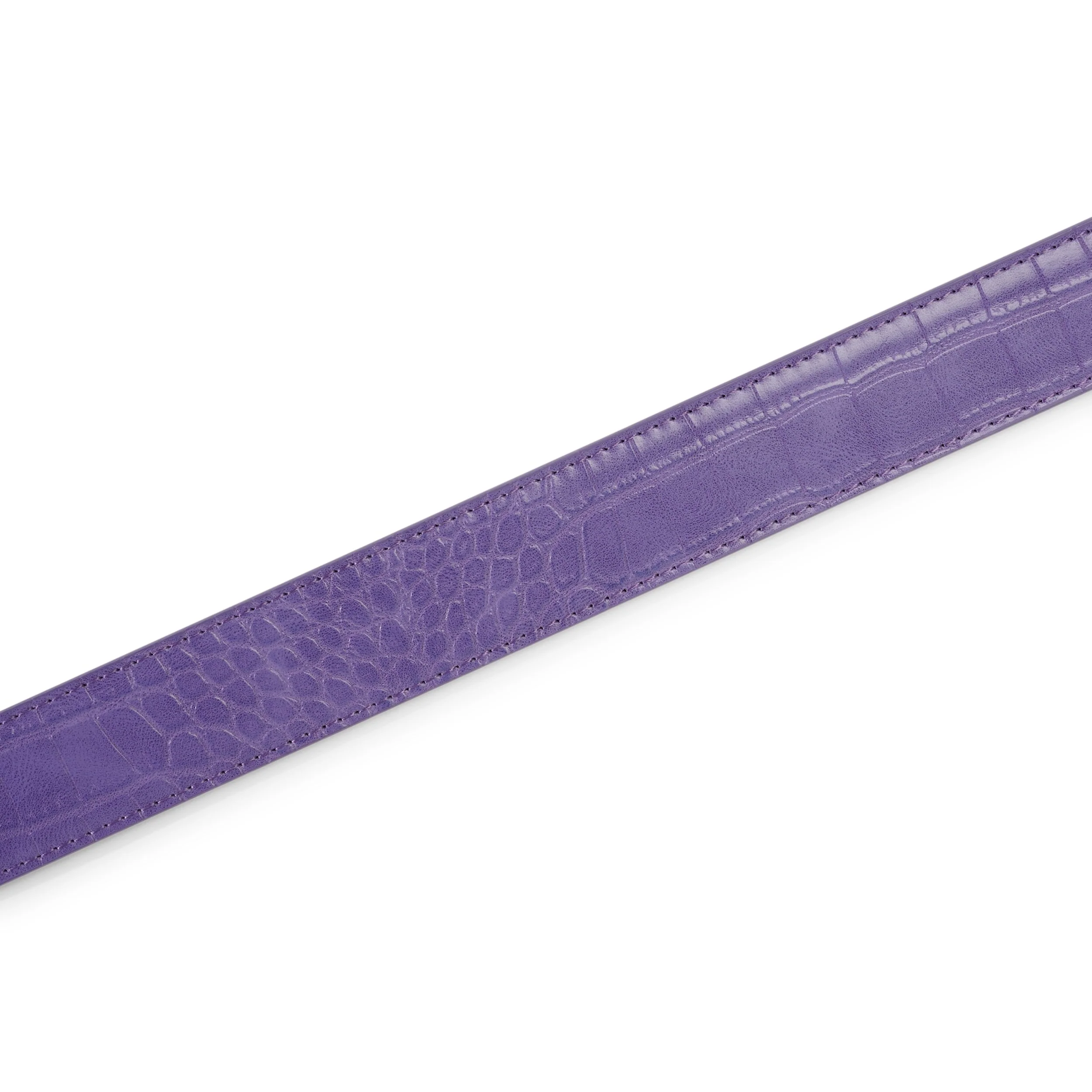 Croc Skin Belt, Purple - Image 4