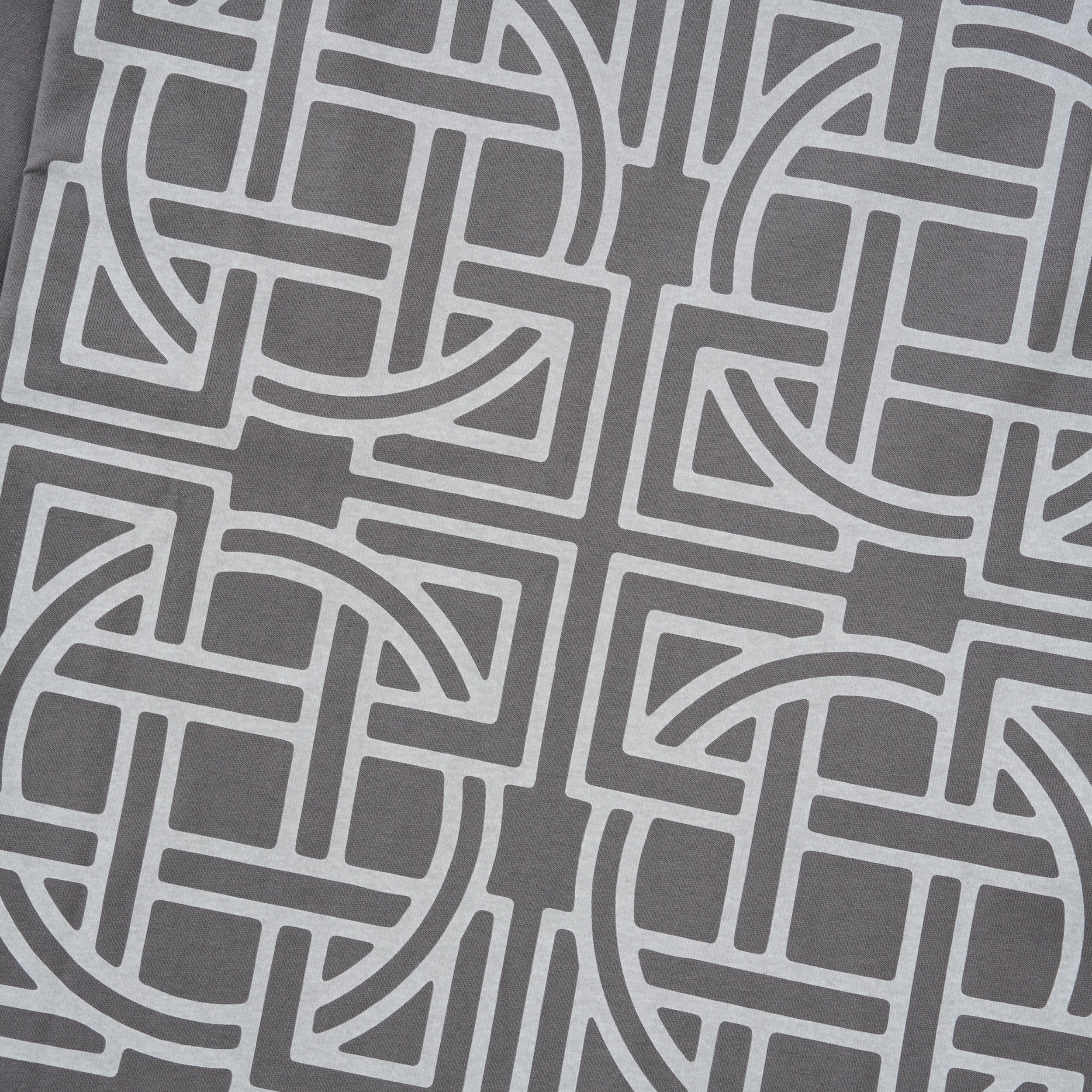 Cross Lattice L/S Tee, Charcoal - Image 4