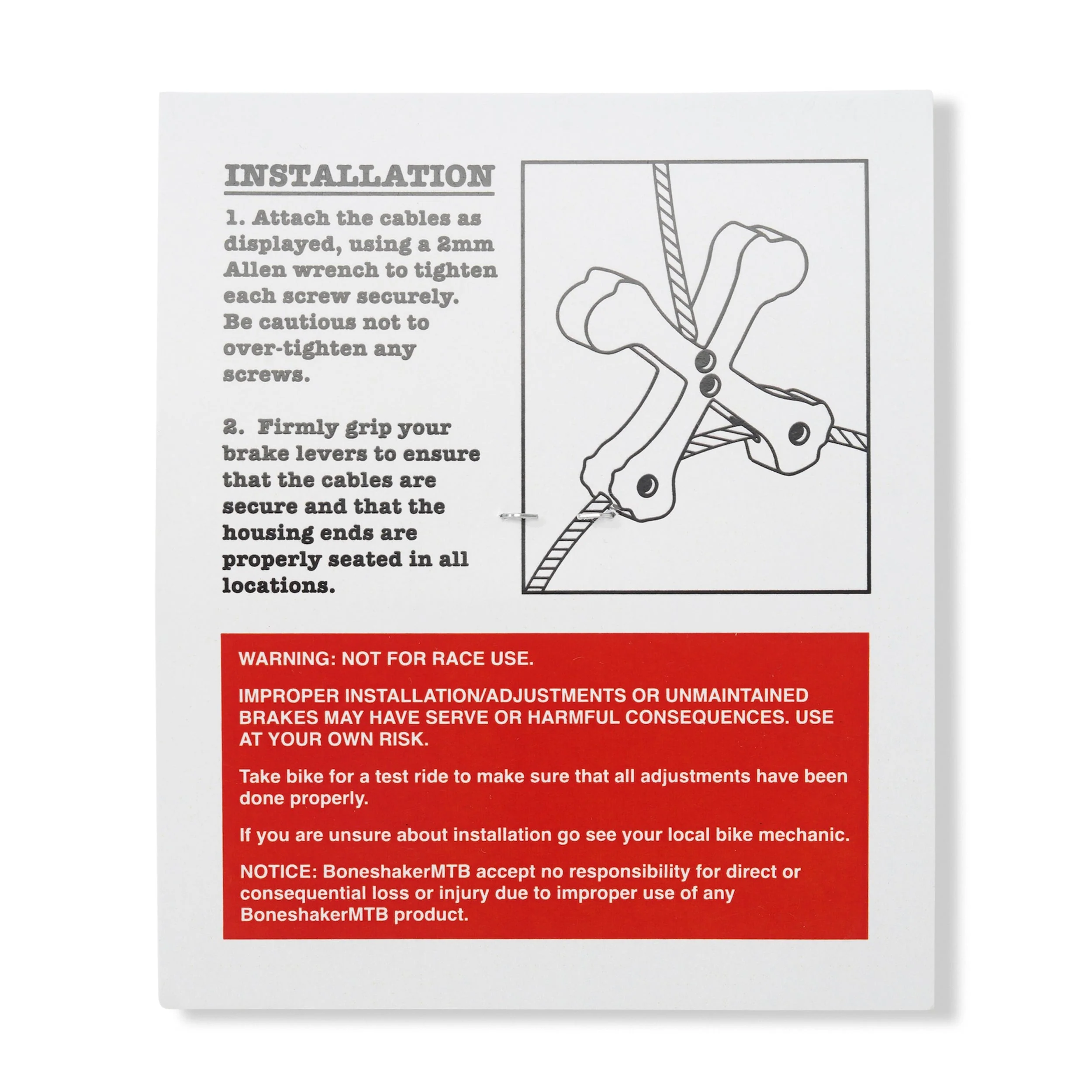 Crossbones Cable Hangers, Blue - Image 2