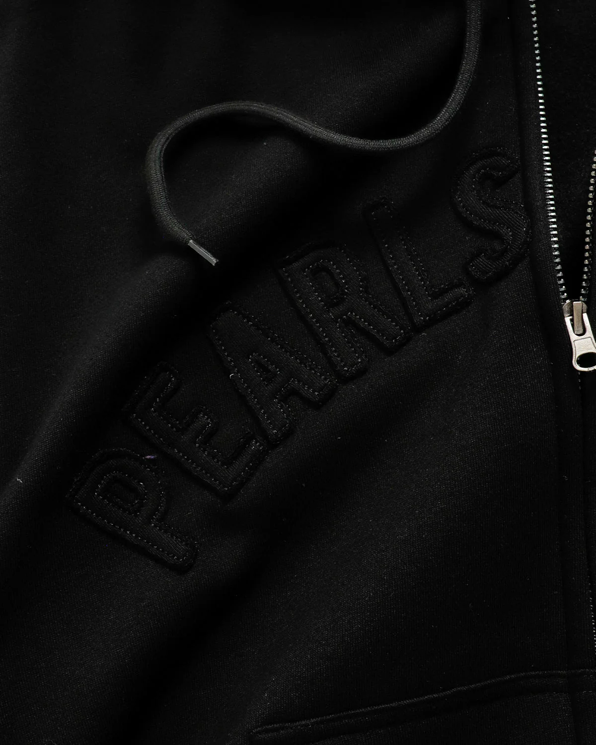 Crown Zip Hood, Black - Image 3