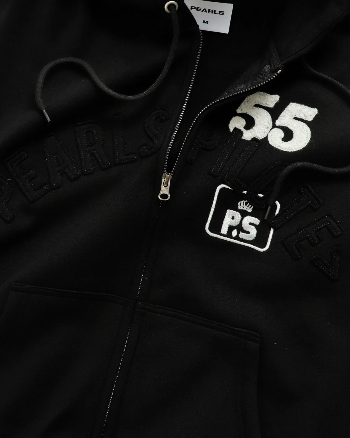 Crown Zip Hood, Black - Image 4