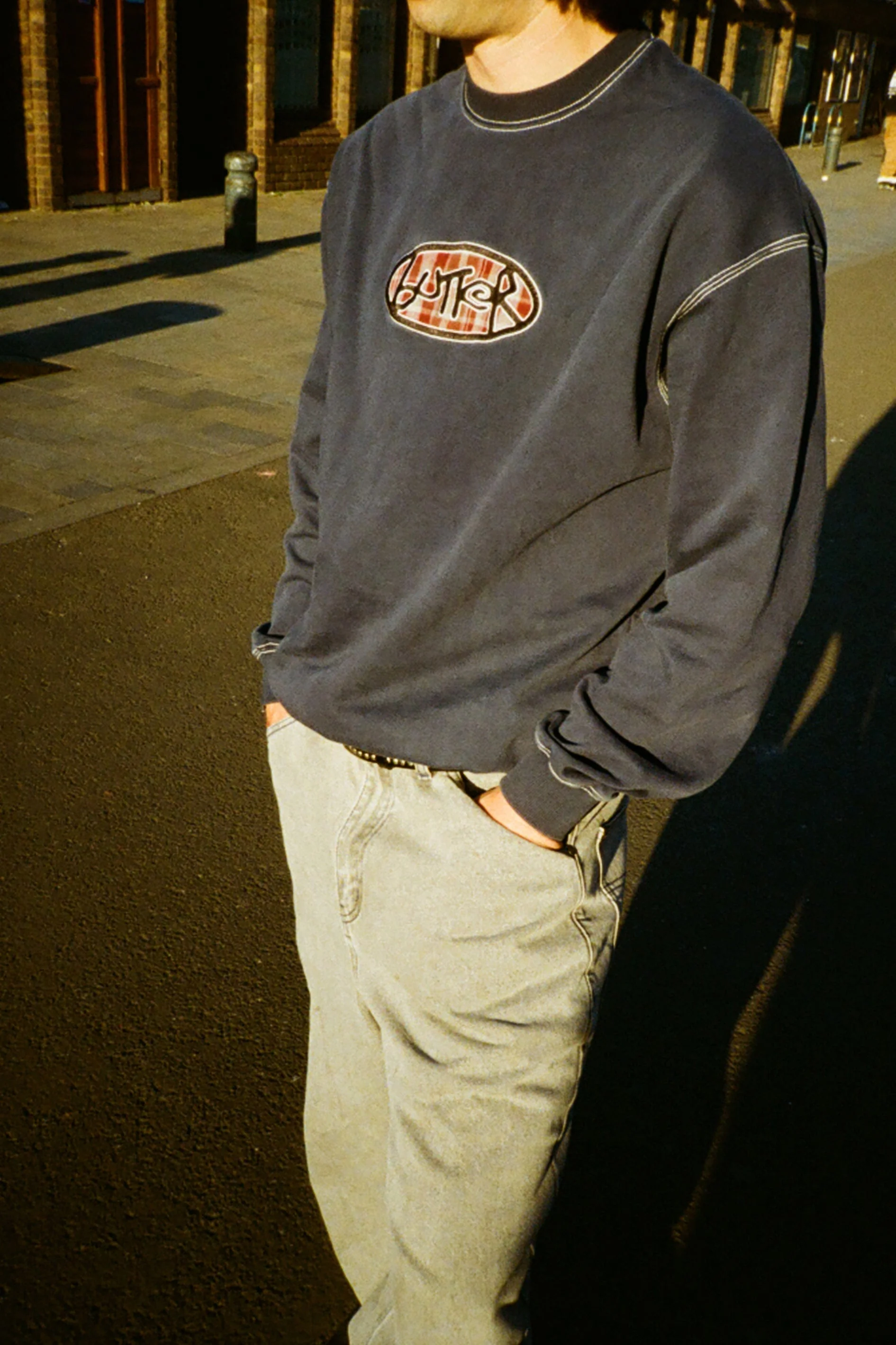 Crust Crewneck, Washed Navy - Image 5