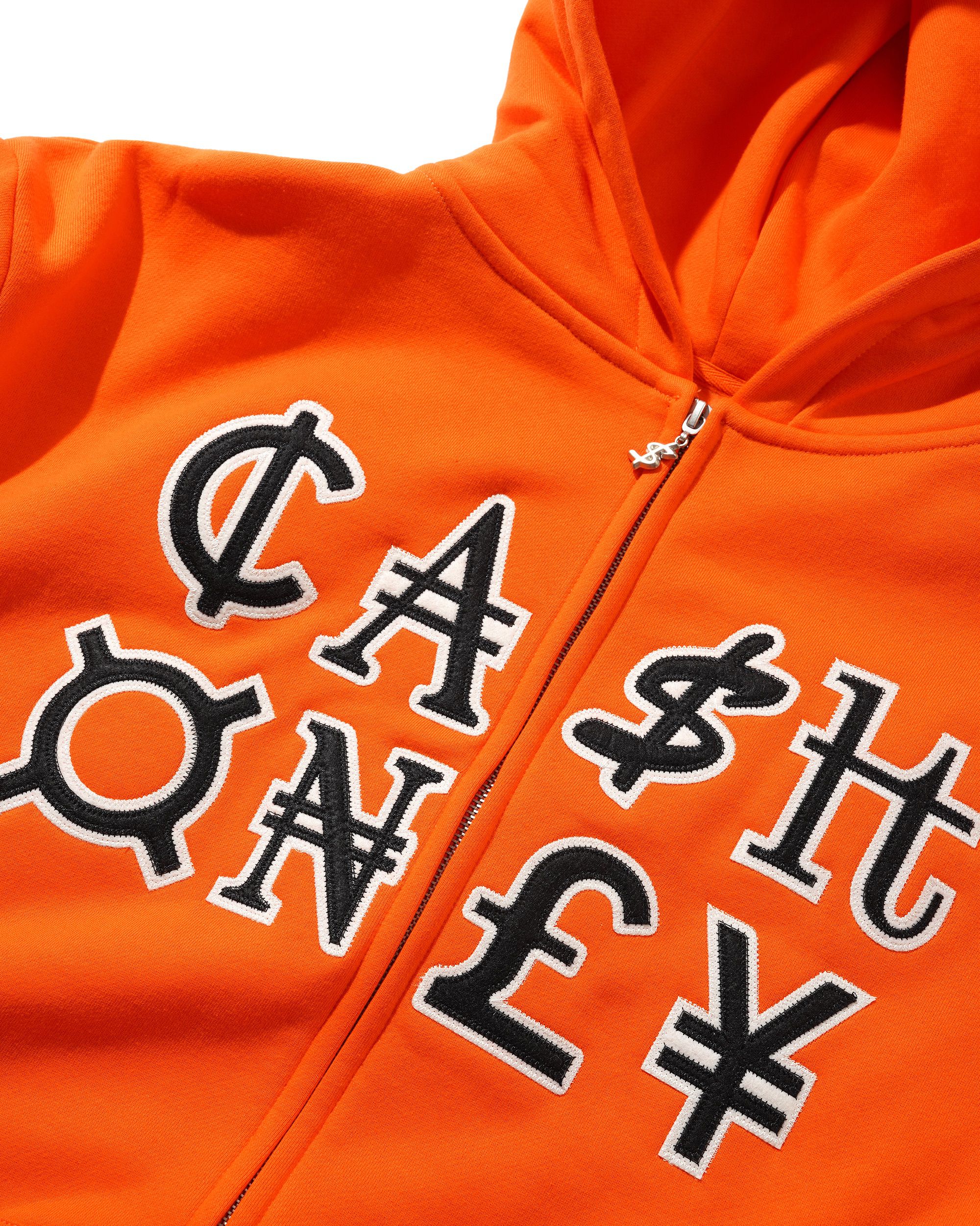 Currency Zip-Thru Hood, Orange - Image 2