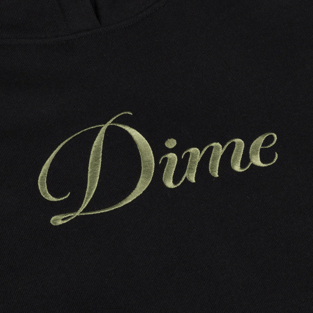 Cursive Pullover Hood, Black - Image 2