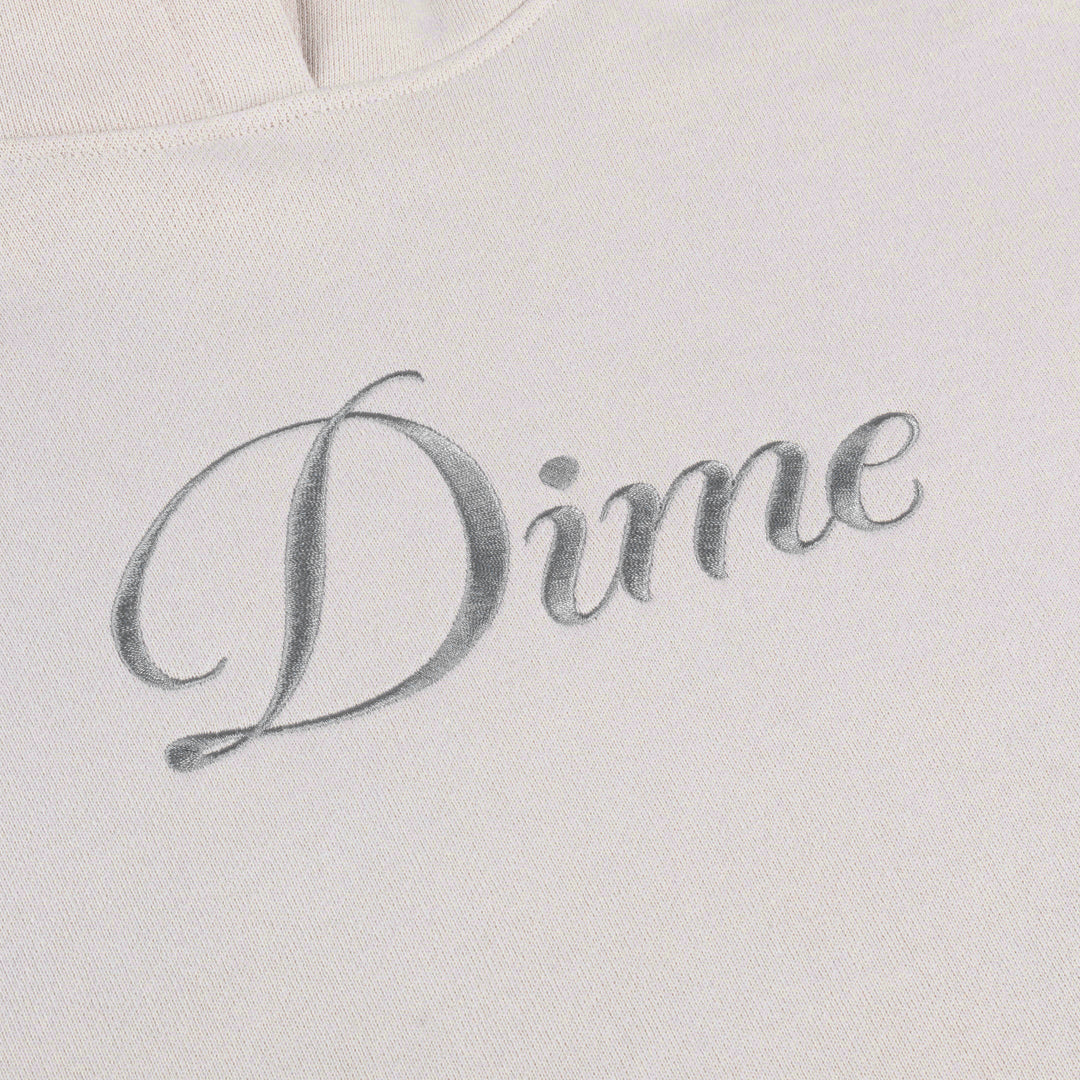 Cursive Pullover Hood, Cement - Image 2